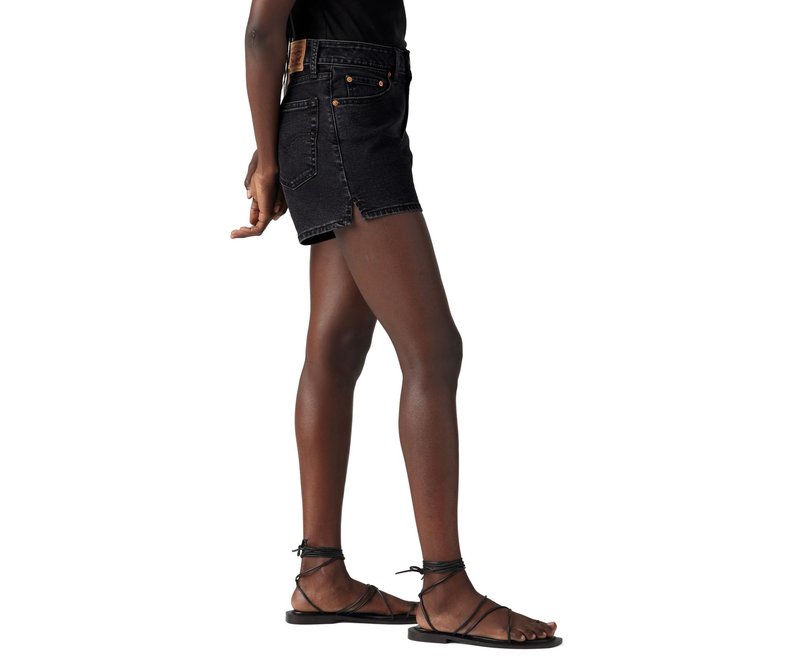 Denim A-Line Shorts
