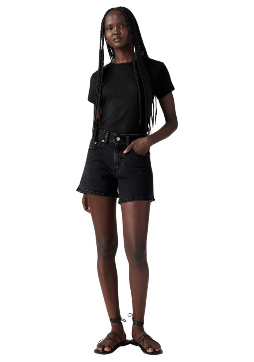 Denim A-Line Shorts