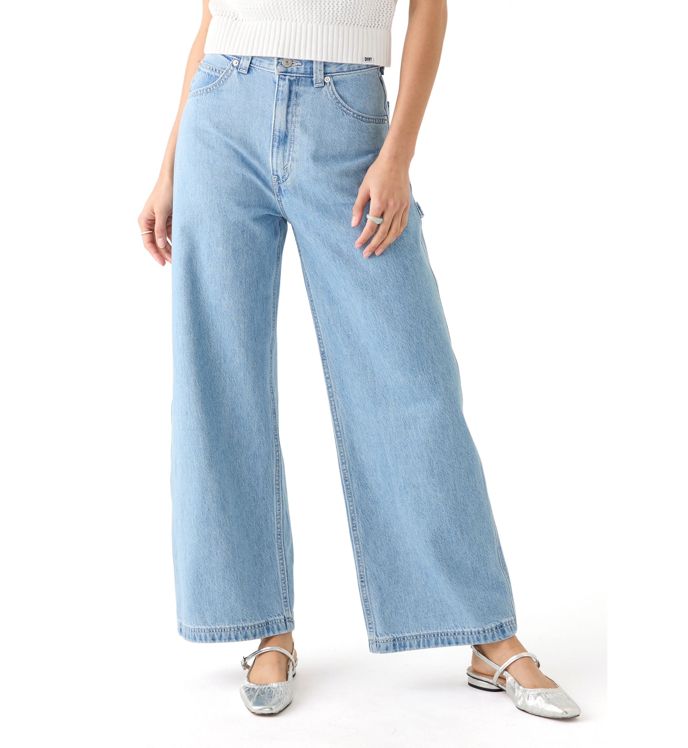 Womens Cinched Baggy Carpenter Jeans