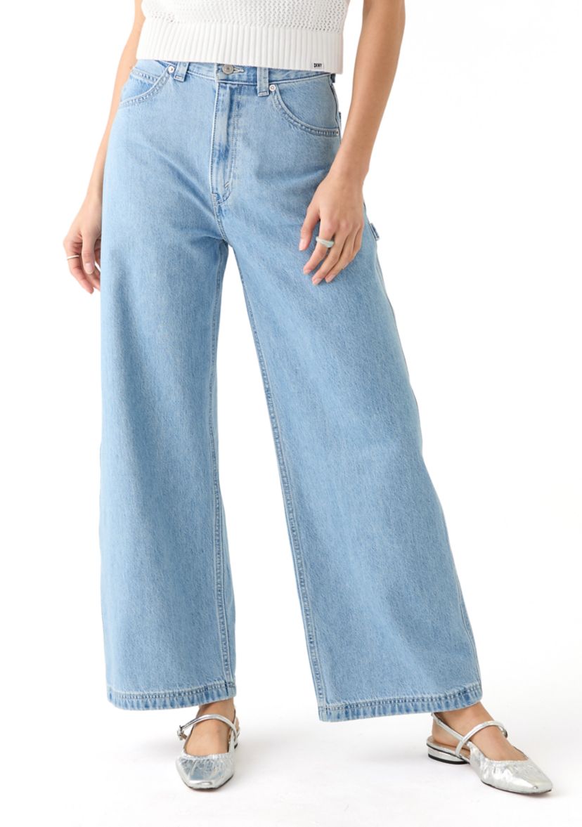 Womens Cinched Baggy Carpenter Jeans