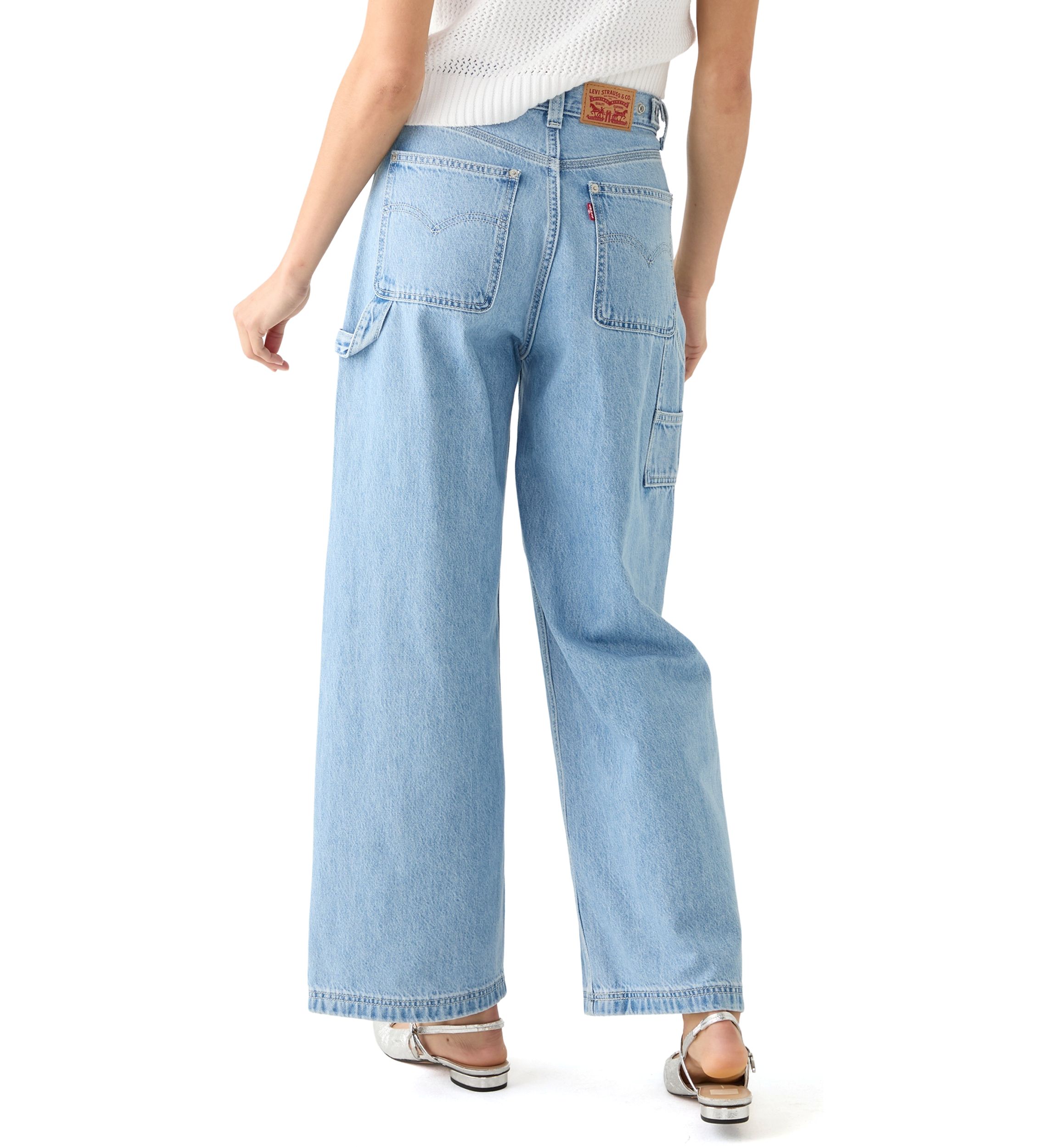 Womens Cinched Baggy Carpenter Jeans
