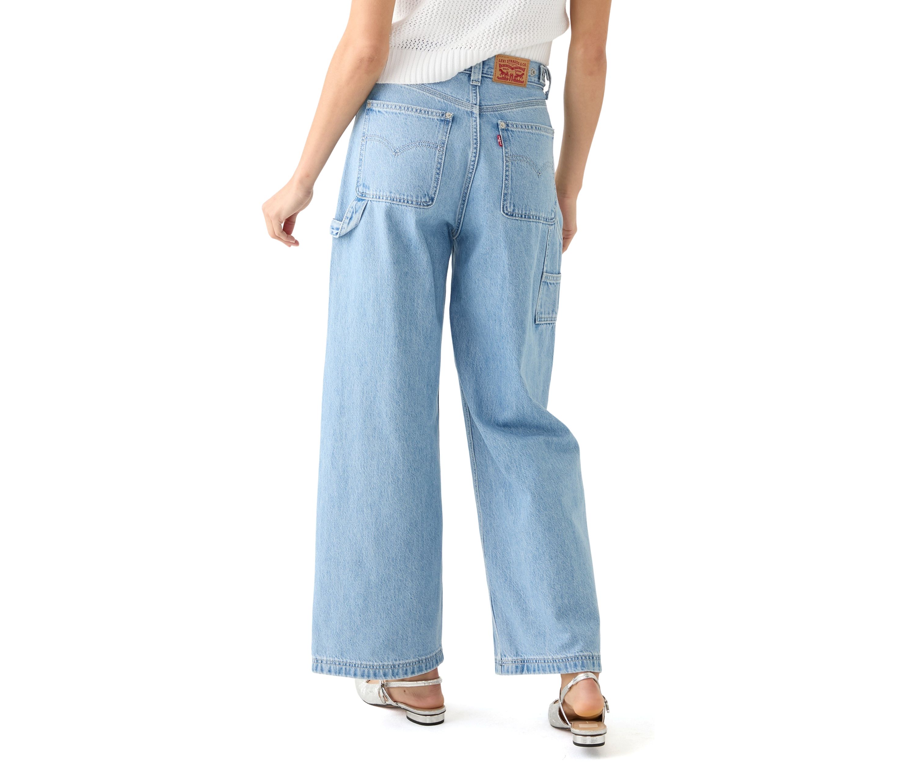 Womens Cinched Baggy Carpenter Jeans
