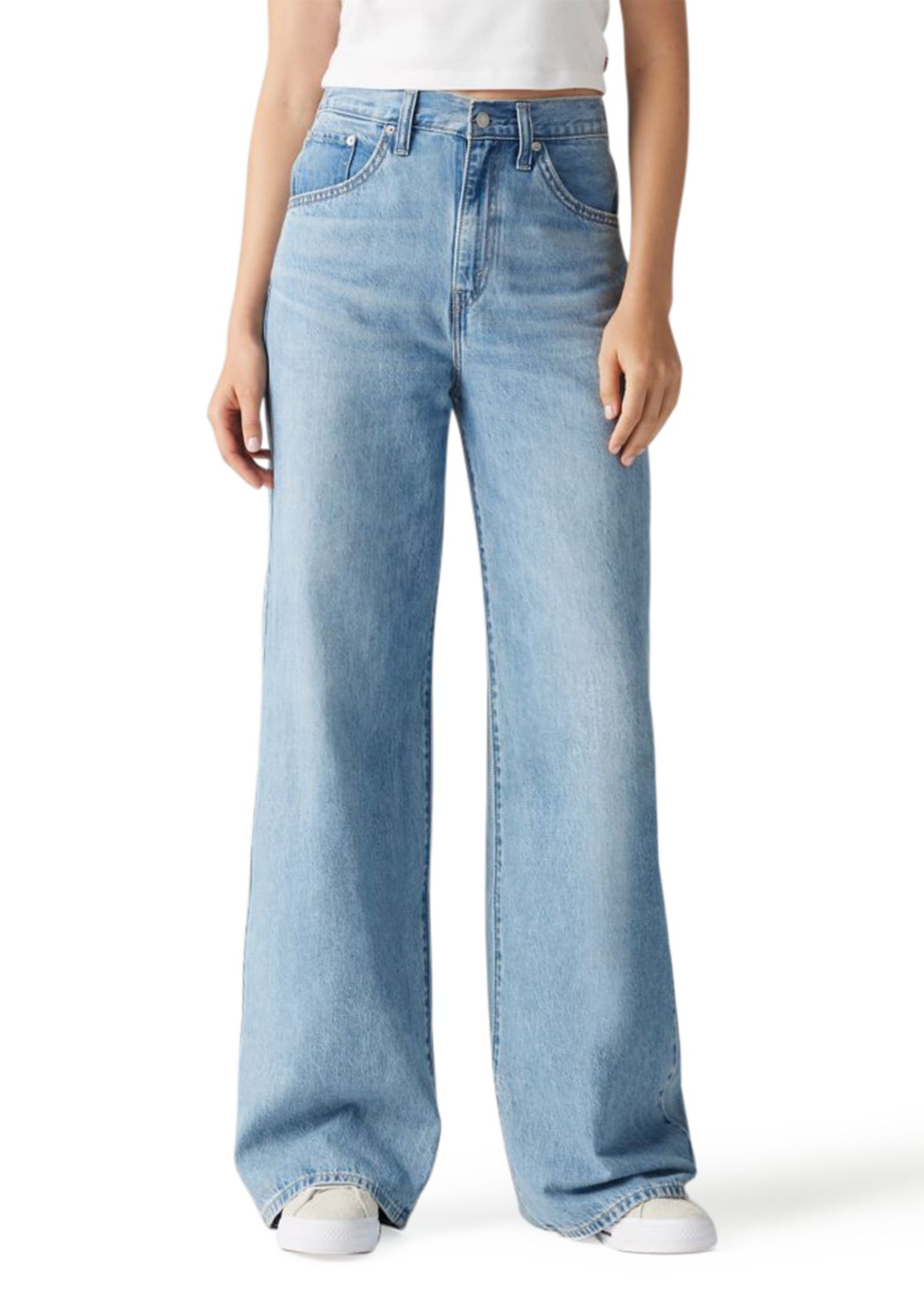 Cinched Baggy Jeans 