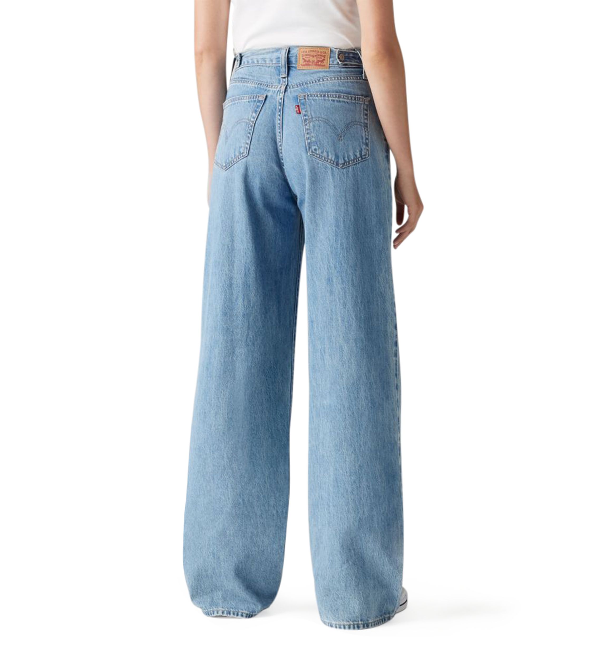 Cinched Baggy Jeans 