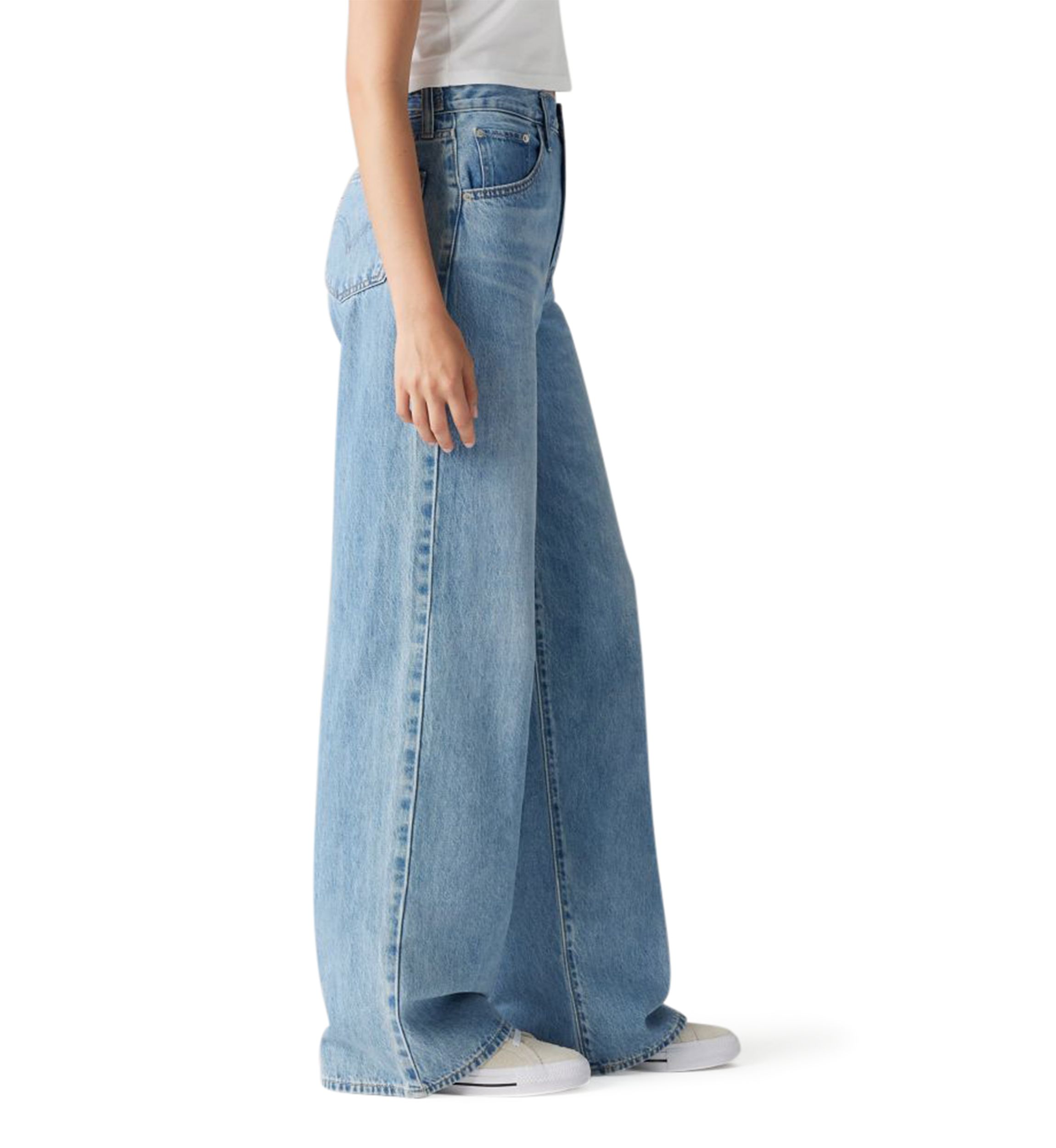 Cinched Baggy Jeans 