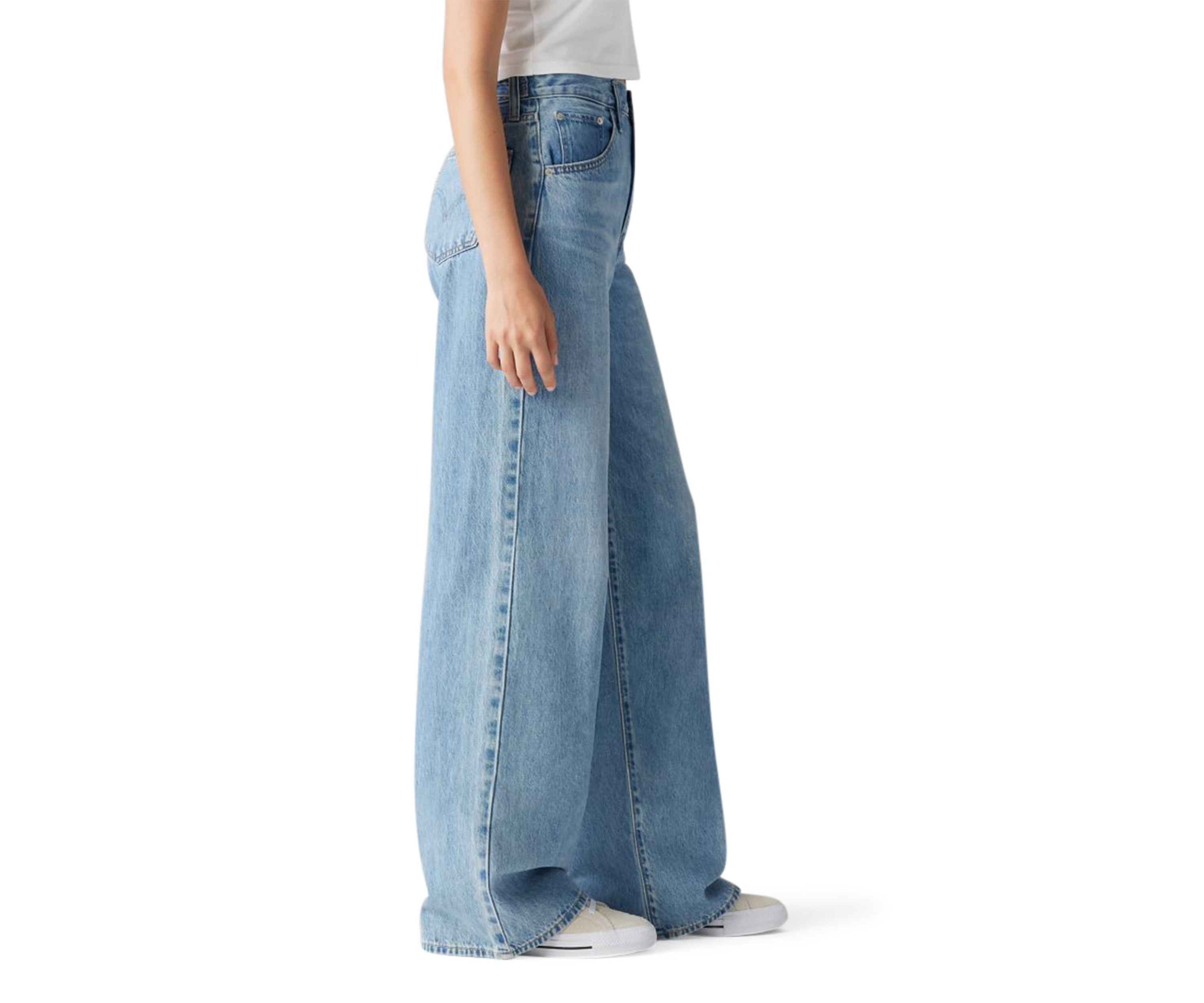 Cinched Baggy Jeans 