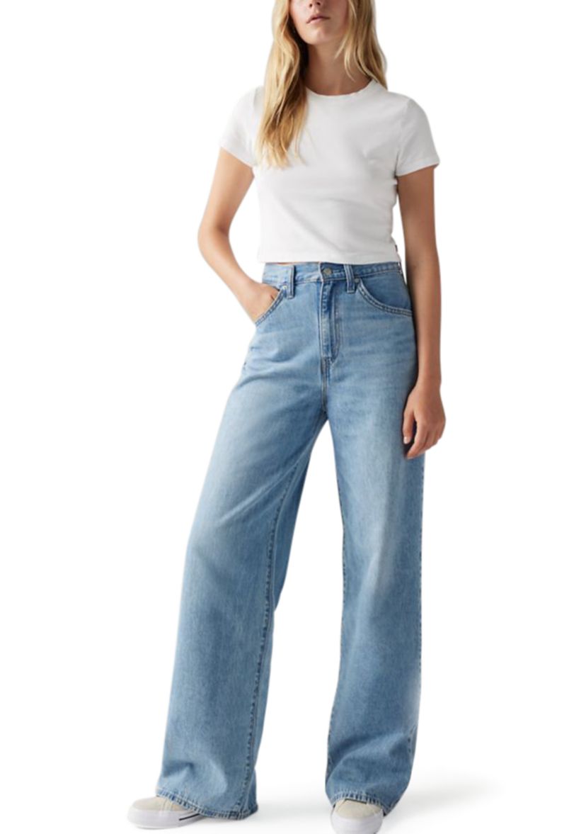 Cinched Baggy Jeans 