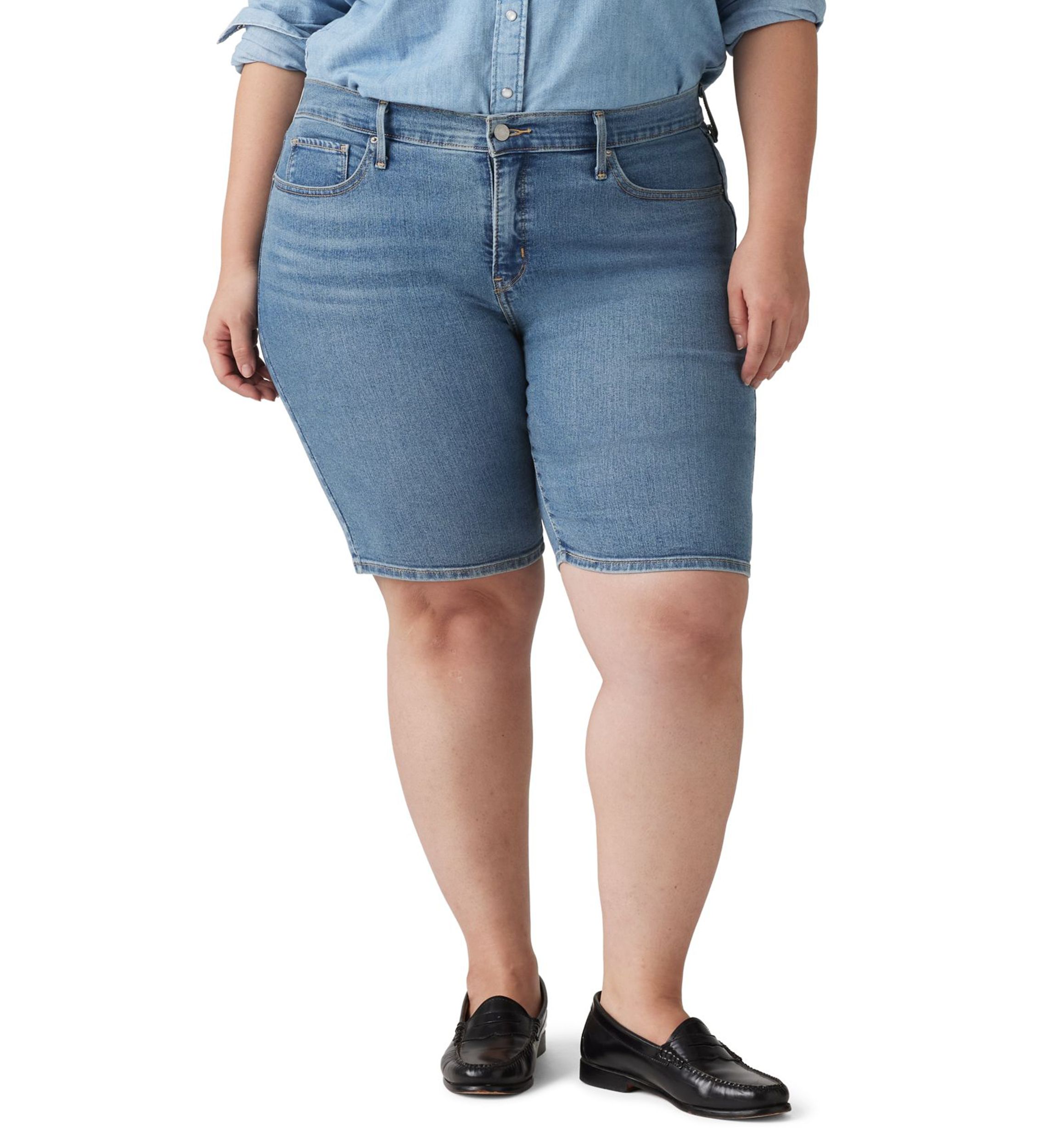 Plus Size Shaping Bermuda Shorts