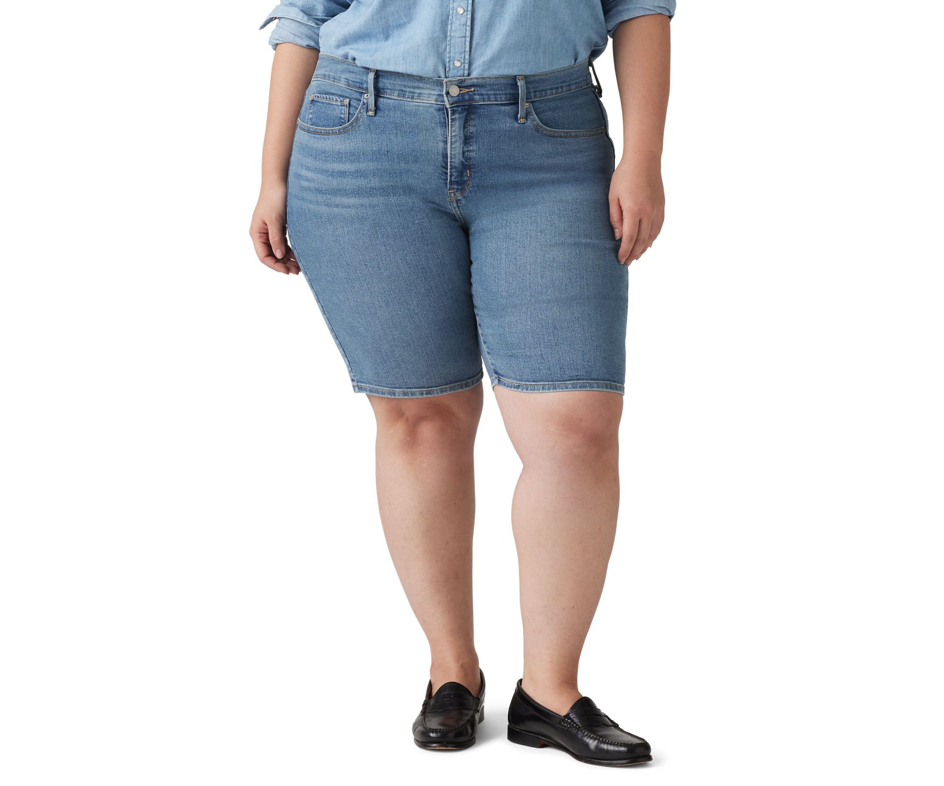 Plus Size Shaping Bermuda Shorts
