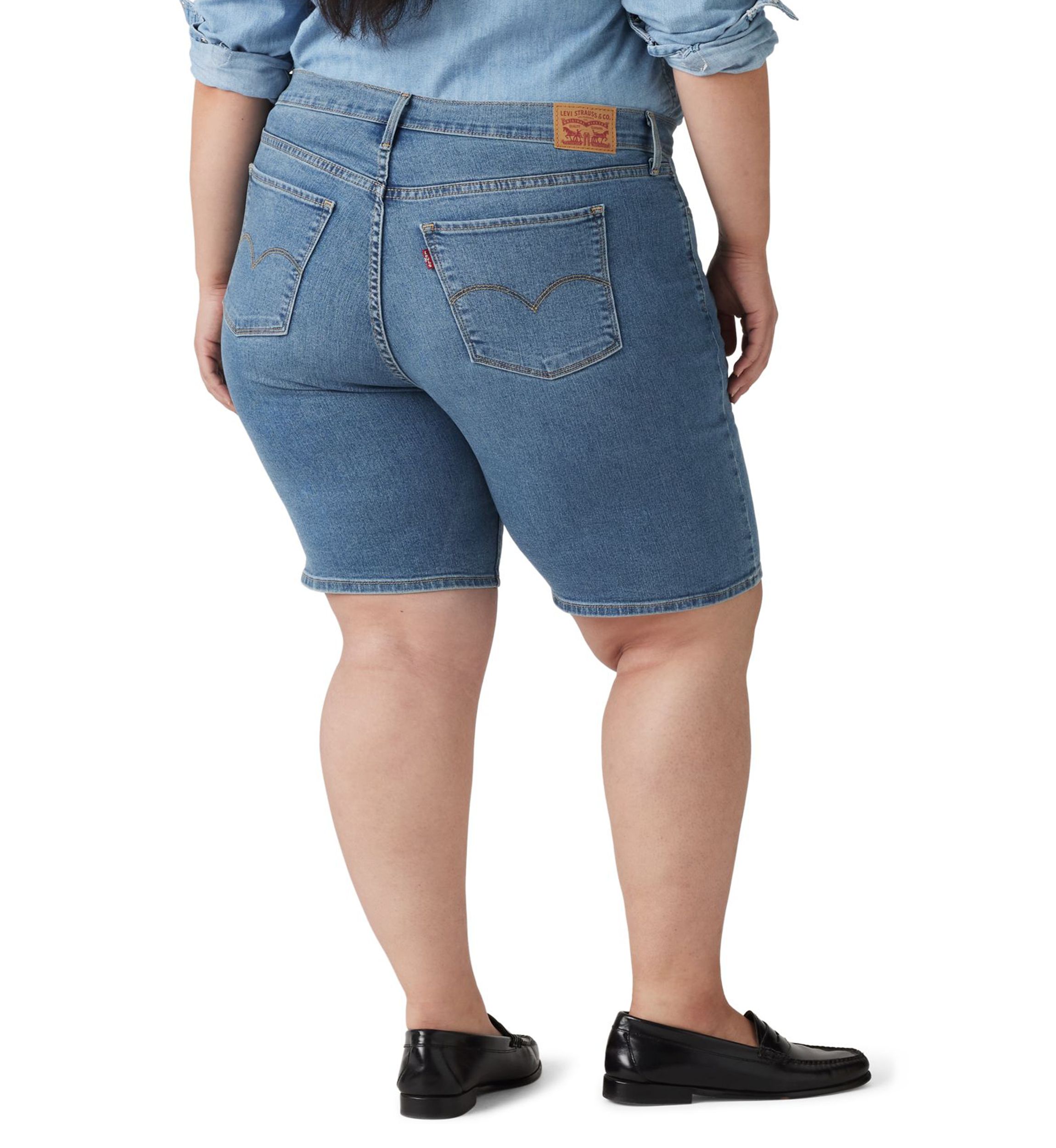 Plus Size Shaping Bermuda Shorts