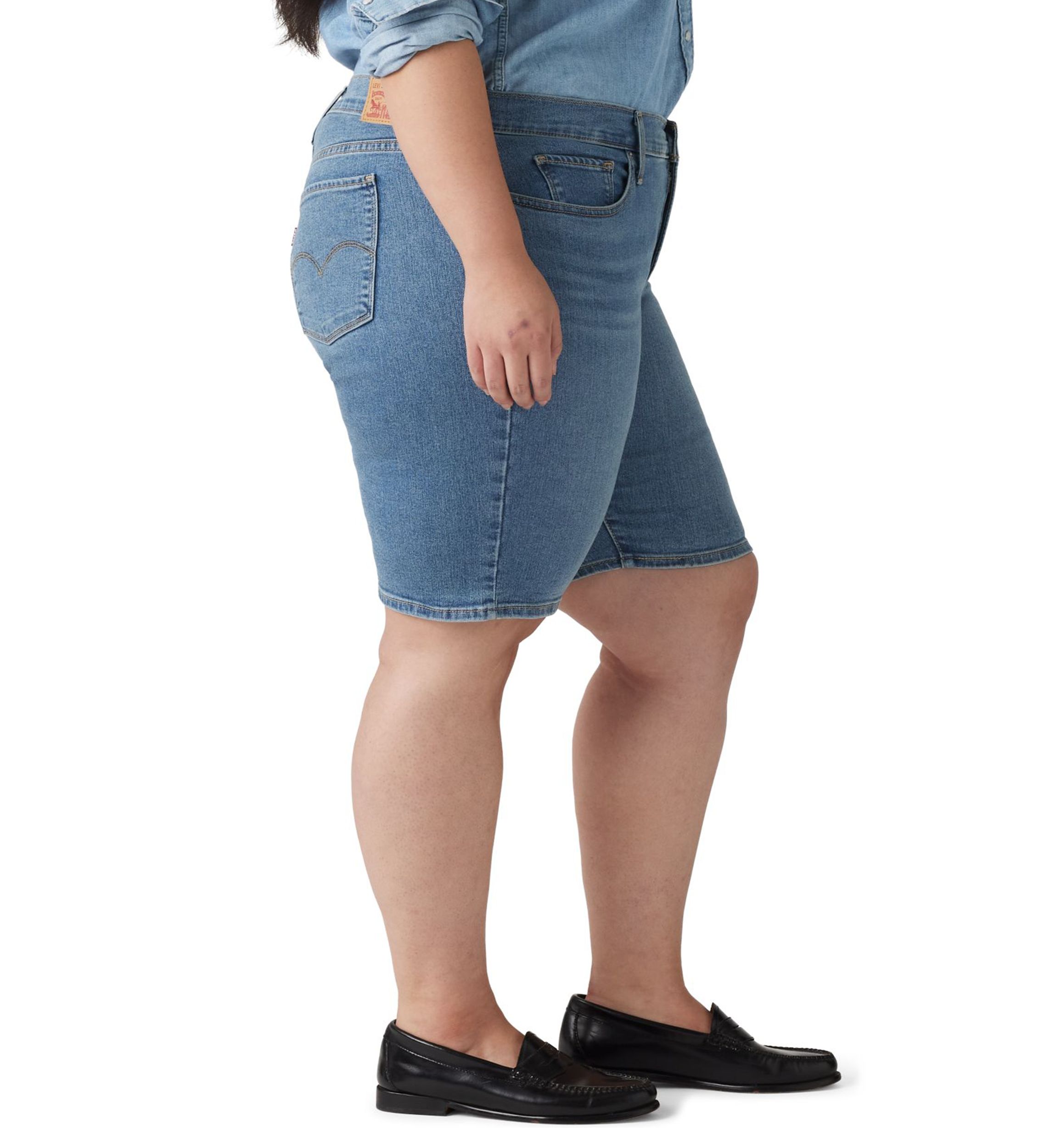 Plus Size Shaping Bermuda Shorts