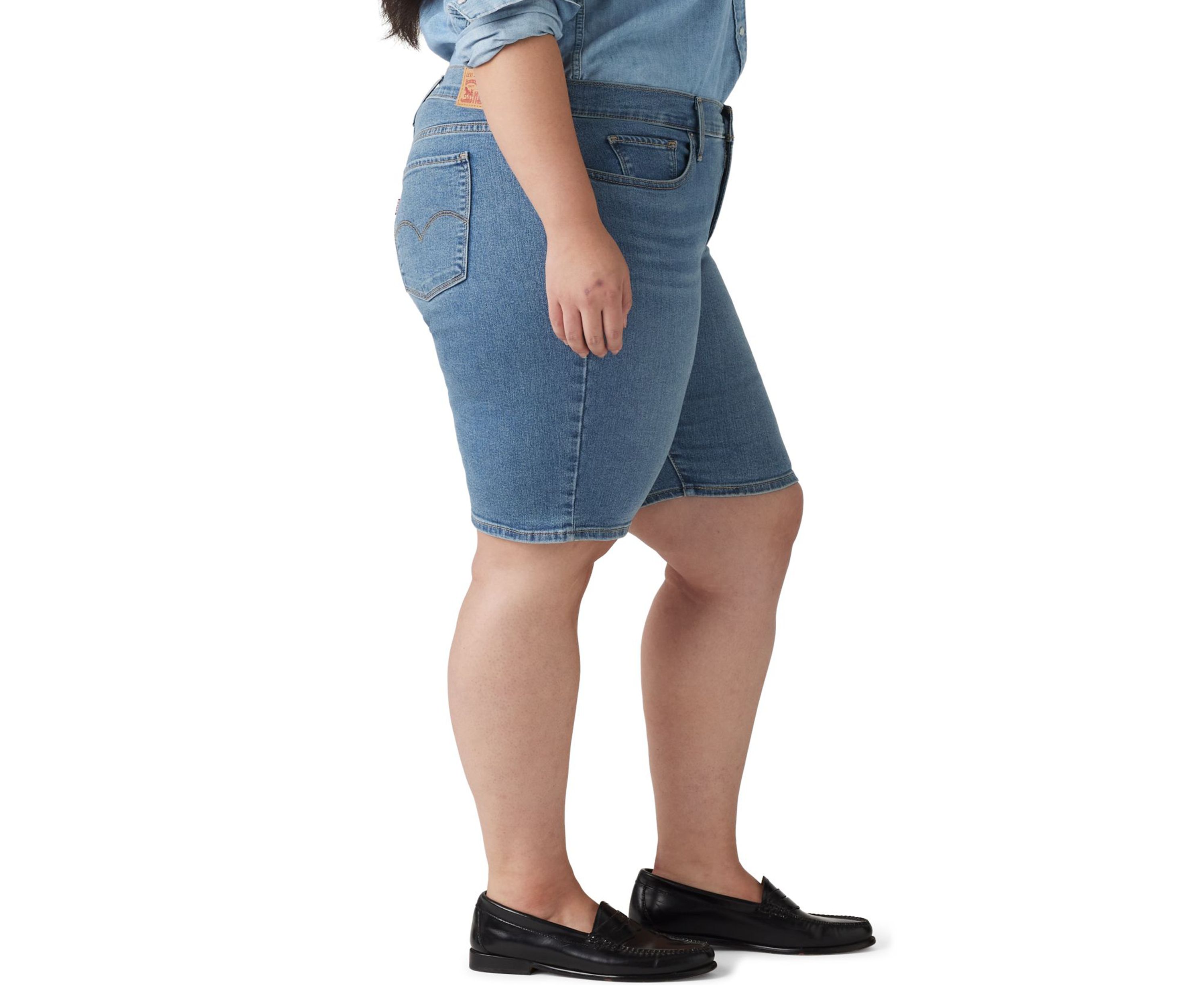 Plus Size Shaping Bermuda Shorts