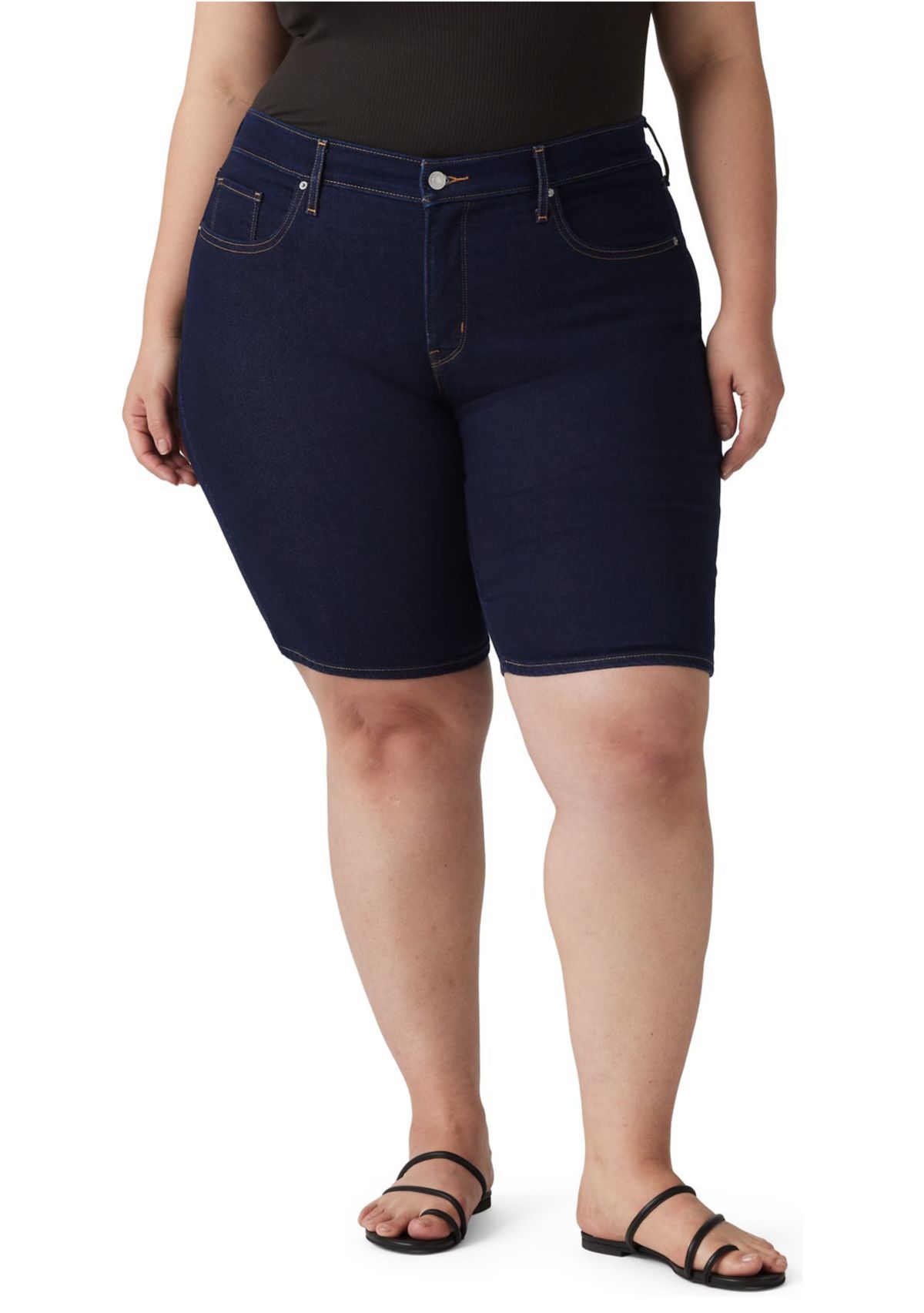 Plus Size Shaping Bermuda Shorts