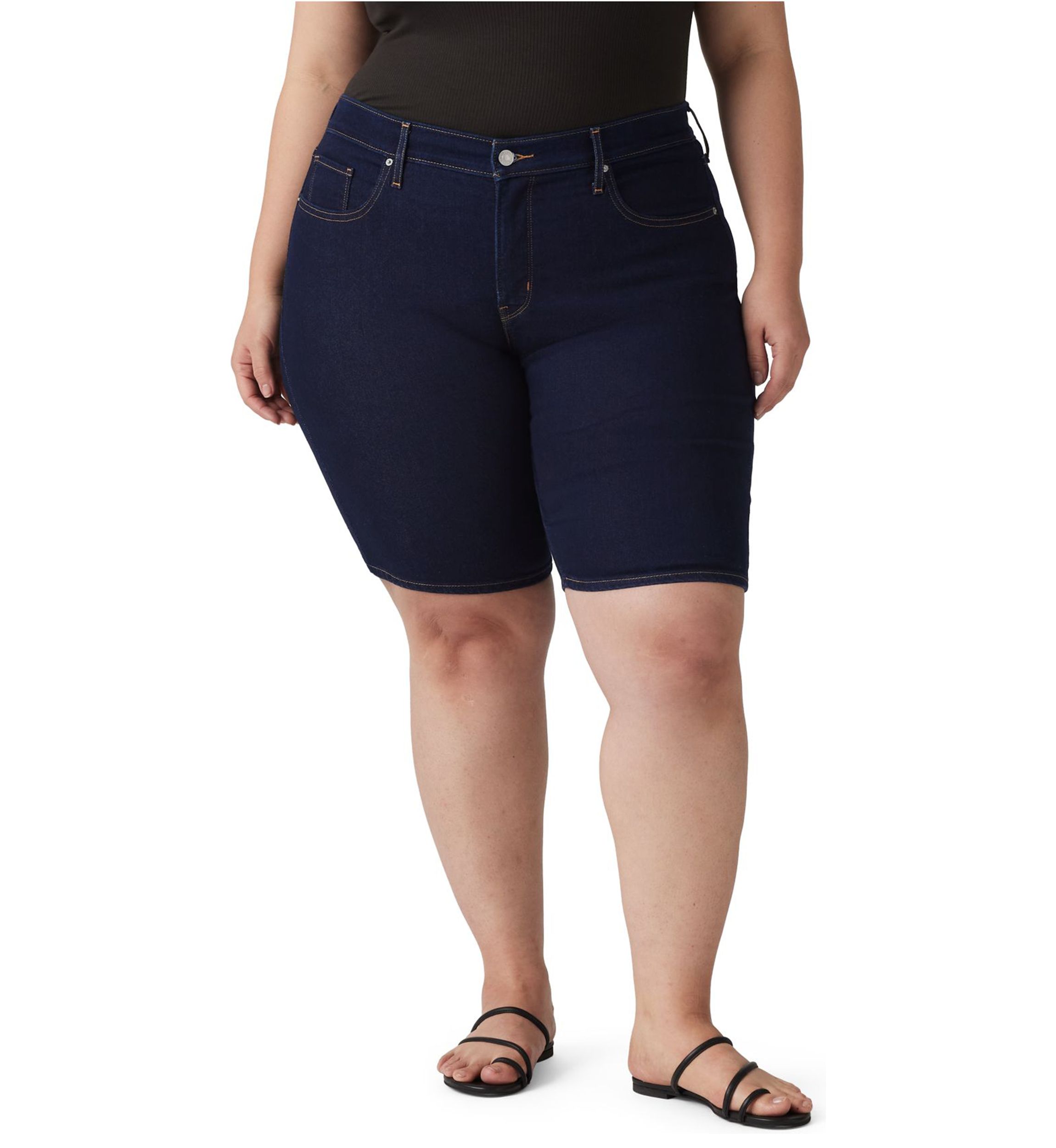 Plus Size Shaping Bermuda Shorts