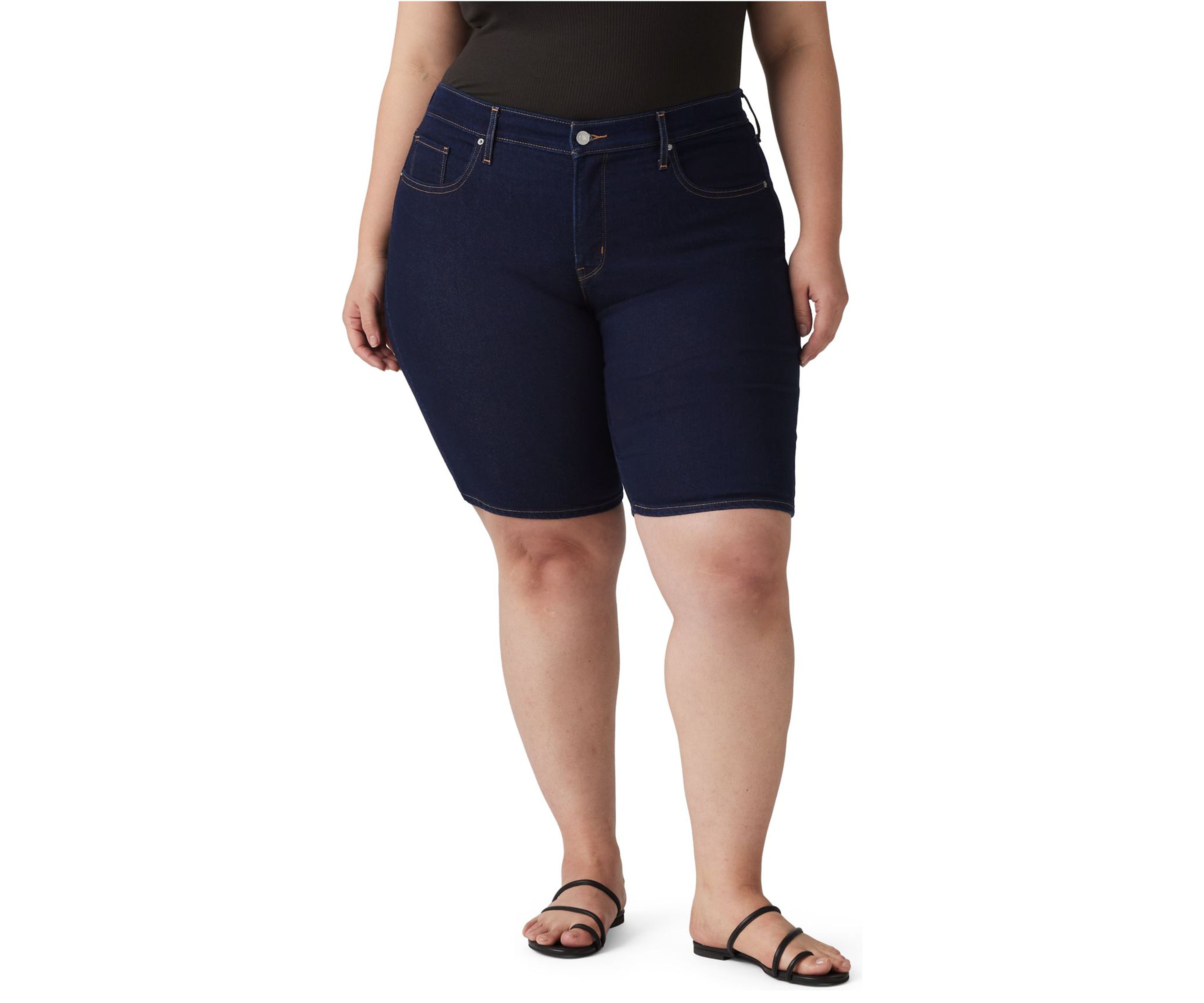 Plus Size Shaping Bermuda Shorts