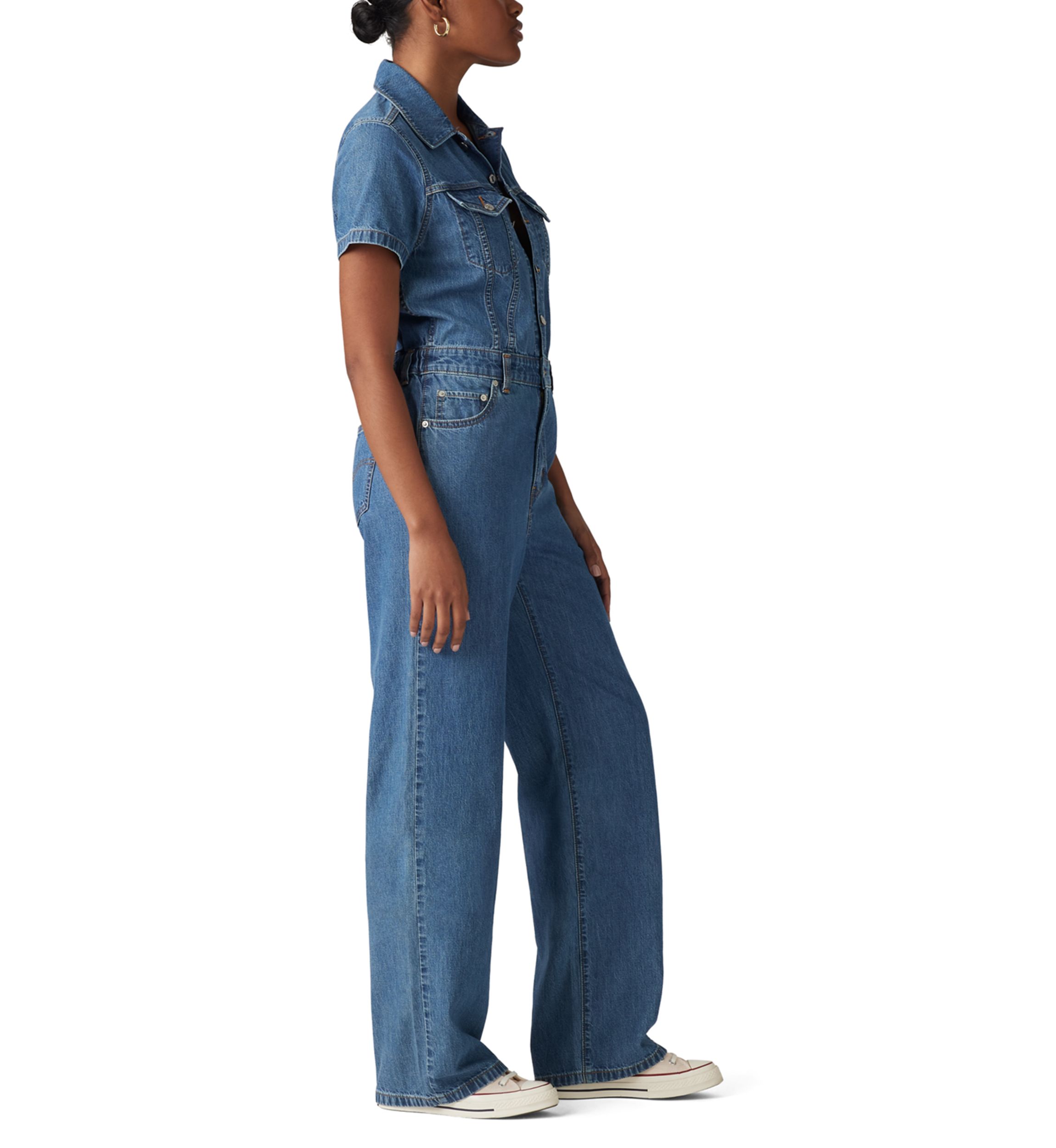 Womens Short Sleeve Jumpsuit