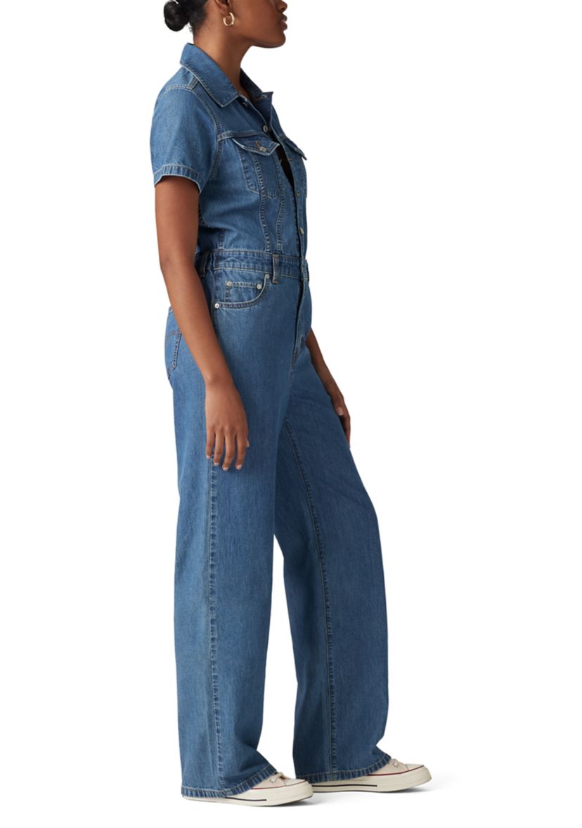 Womens Short Sleeve Jumpsuit