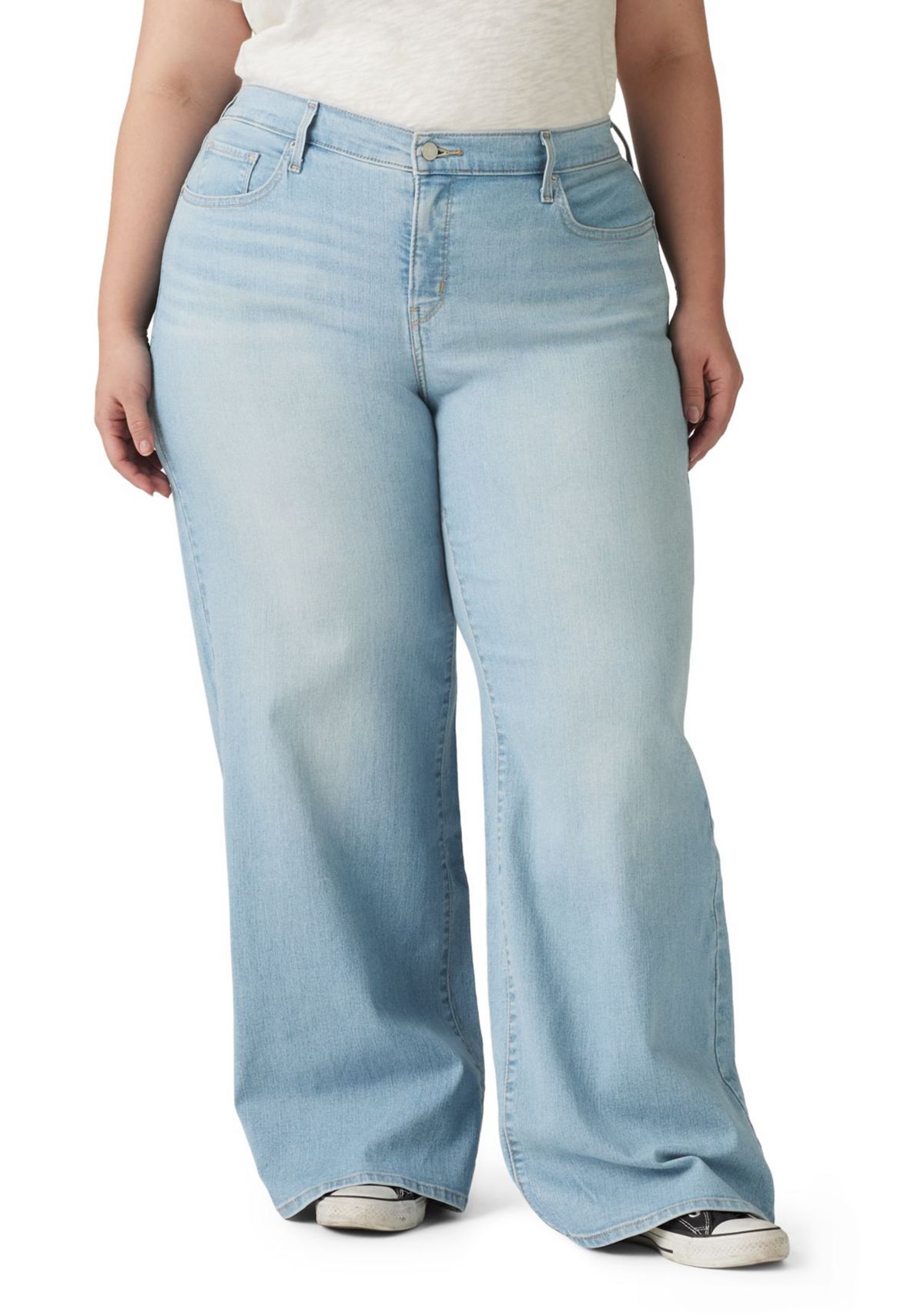 Plus Size 318 Shaping Wide Leg Jeans