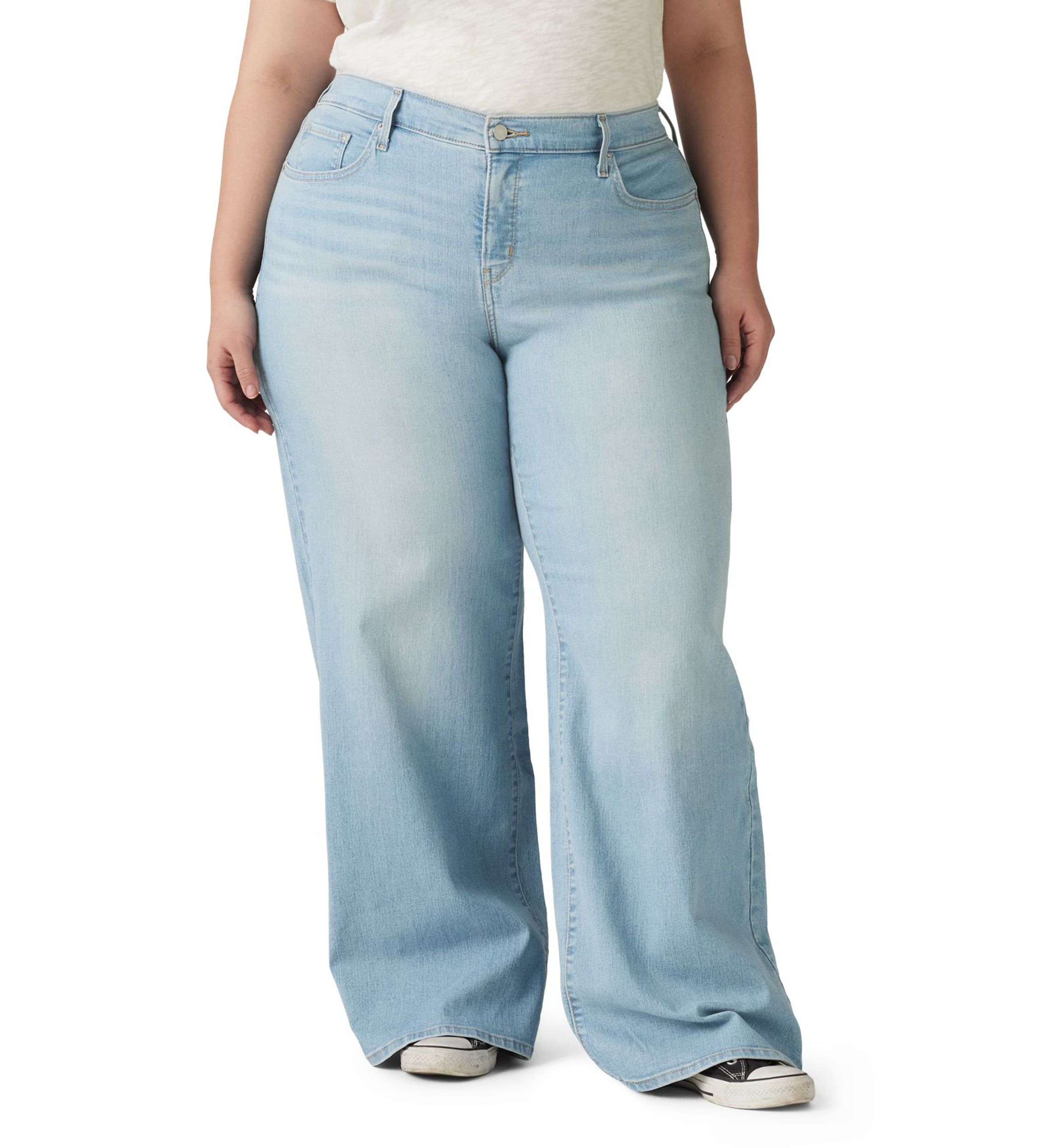 Plus Size 318 Shaping Wide Leg Jeans