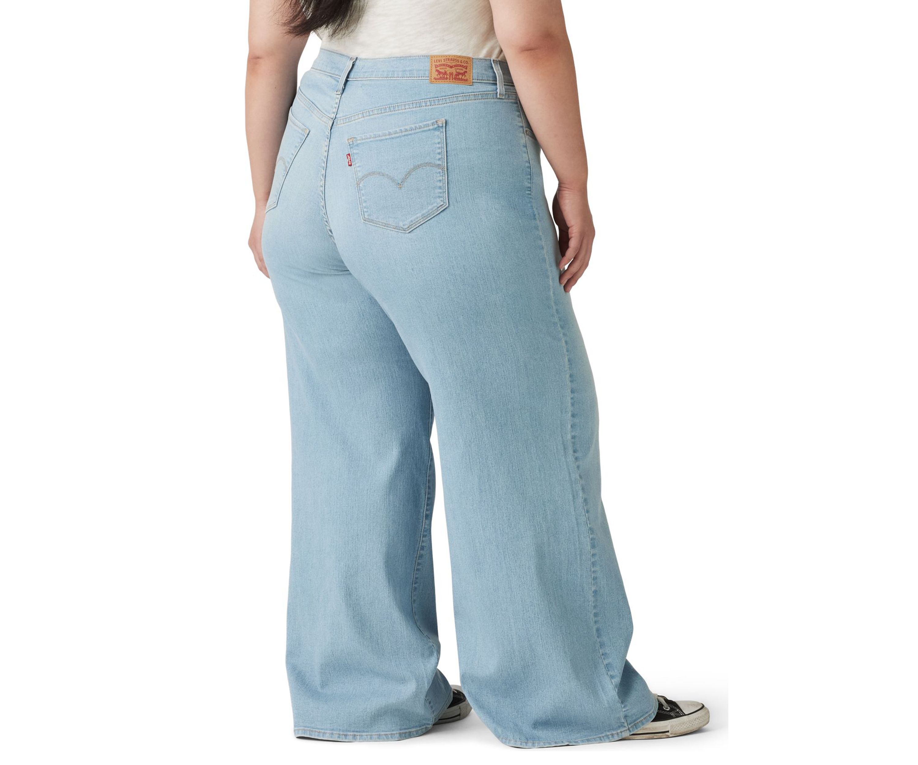 Plus Size 318 Shaping Wide Leg Jeans