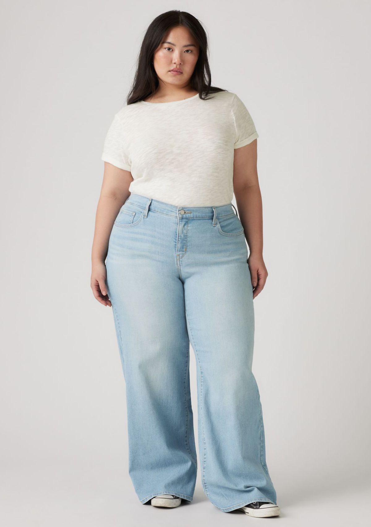 Plus Size 318 Shaping Wide Leg Jeans