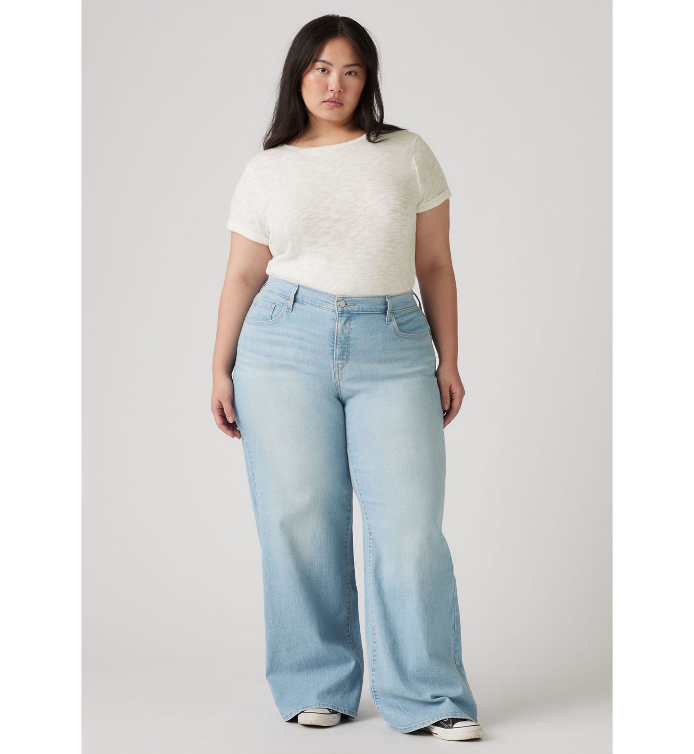 Plus Size 318 Shaping Wide Leg Jeans