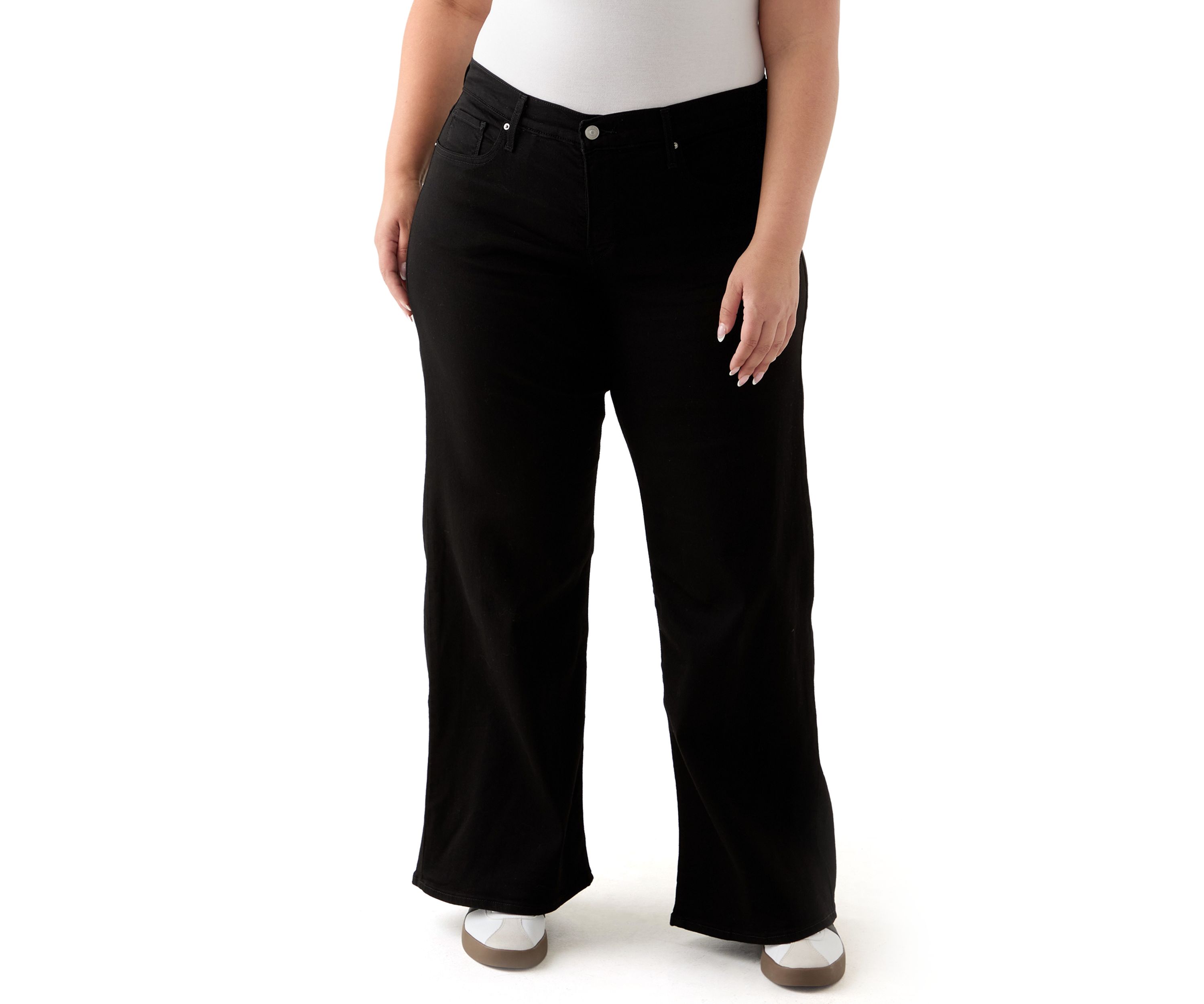 Plus Size Shaping Wide Leg Pants