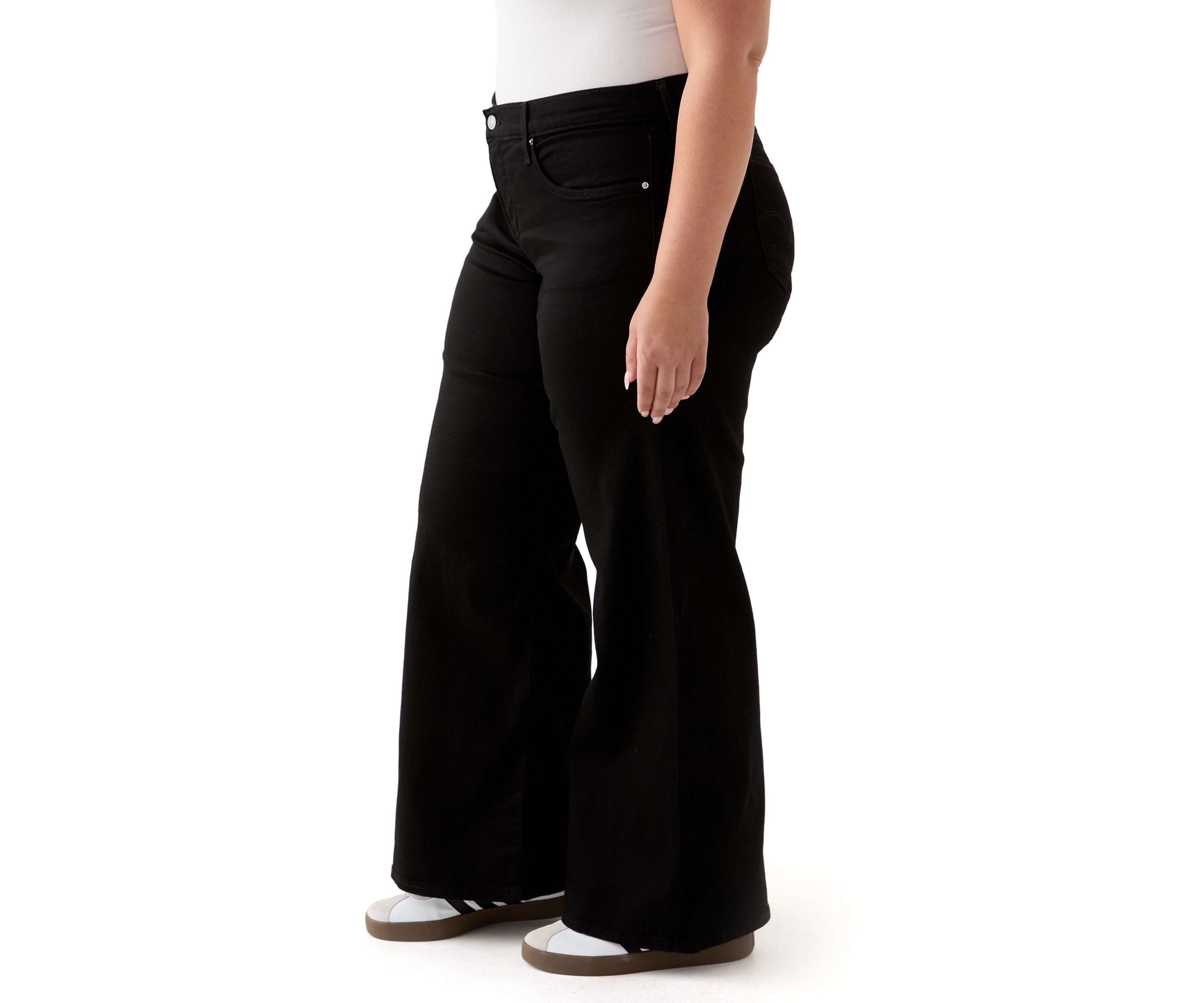 Plus Size Shaping Wide Leg Pants