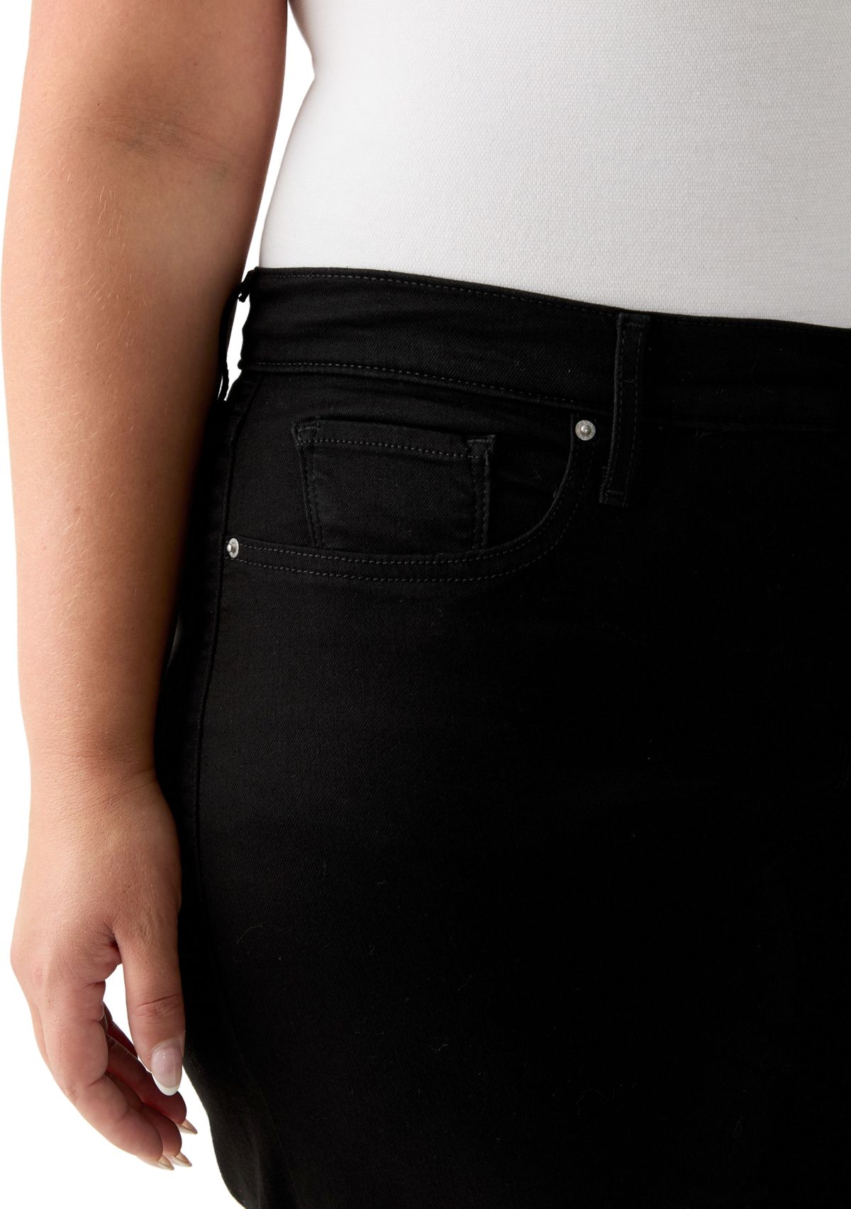 Plus Size Shaping Wide Leg Pants