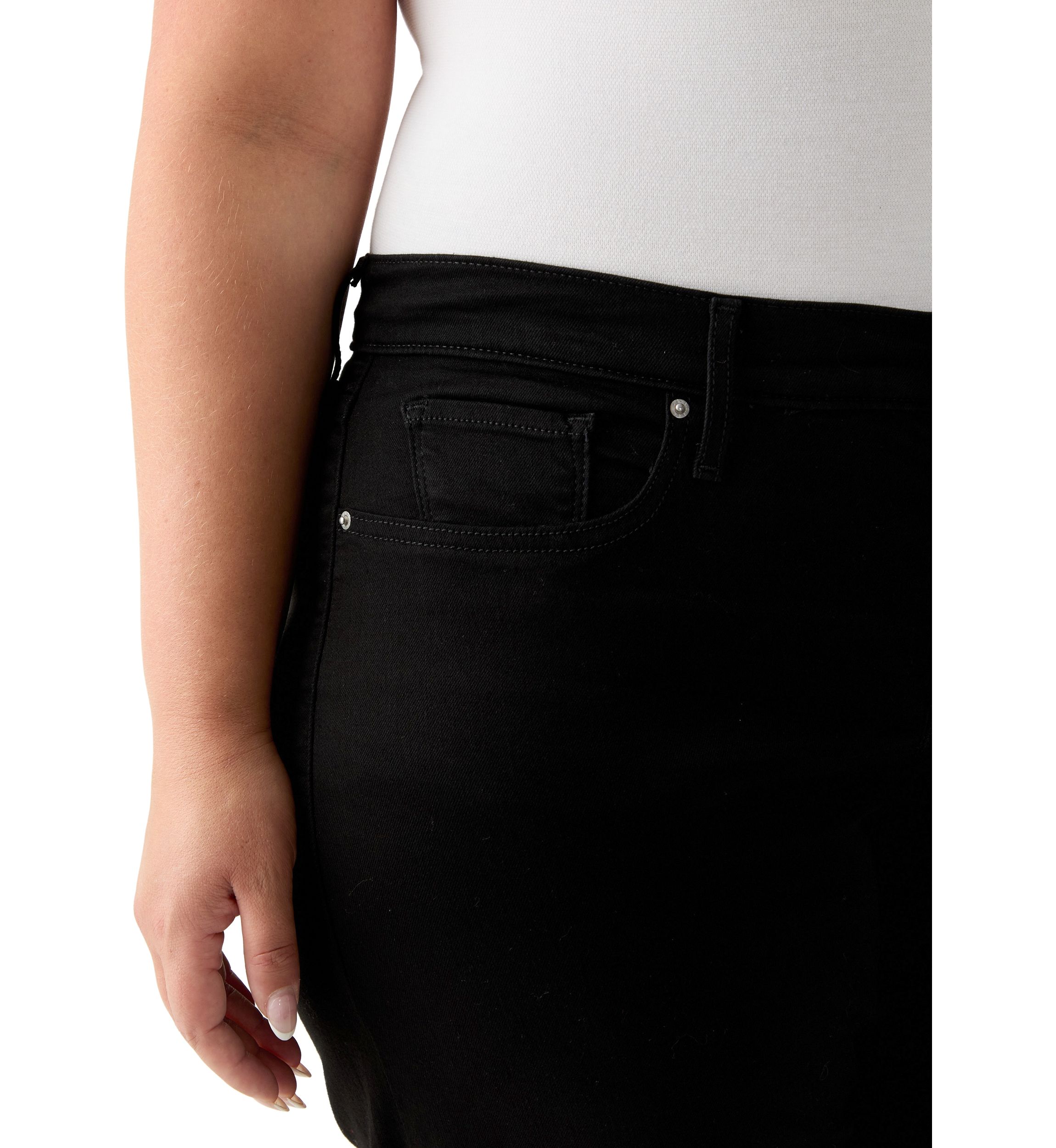 Plus Size Shaping Wide Leg Pants