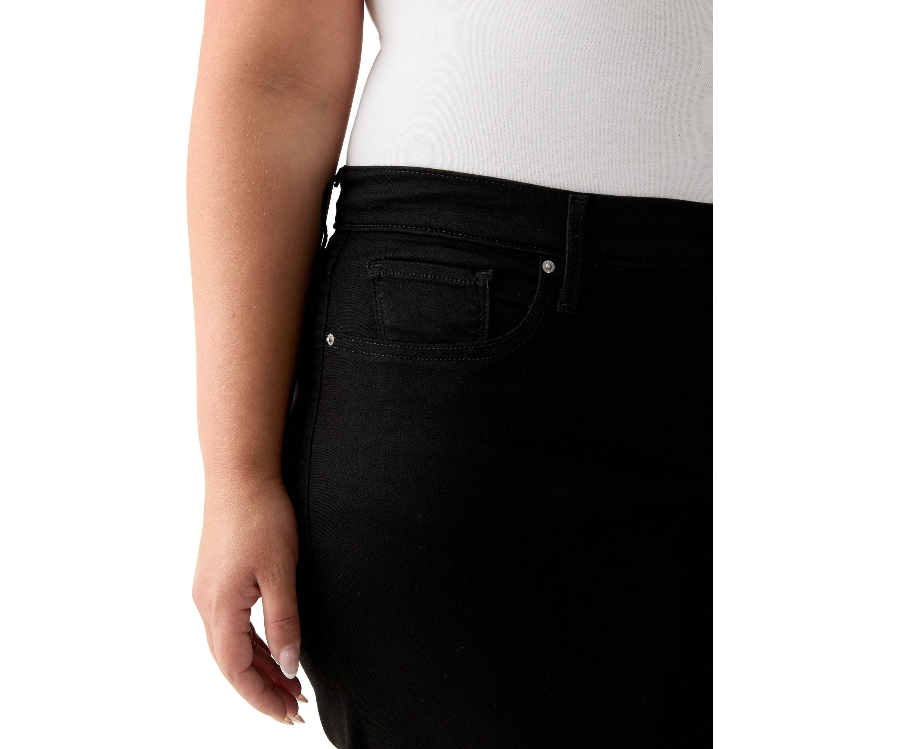 Plus Size Shaping Wide Leg Pants