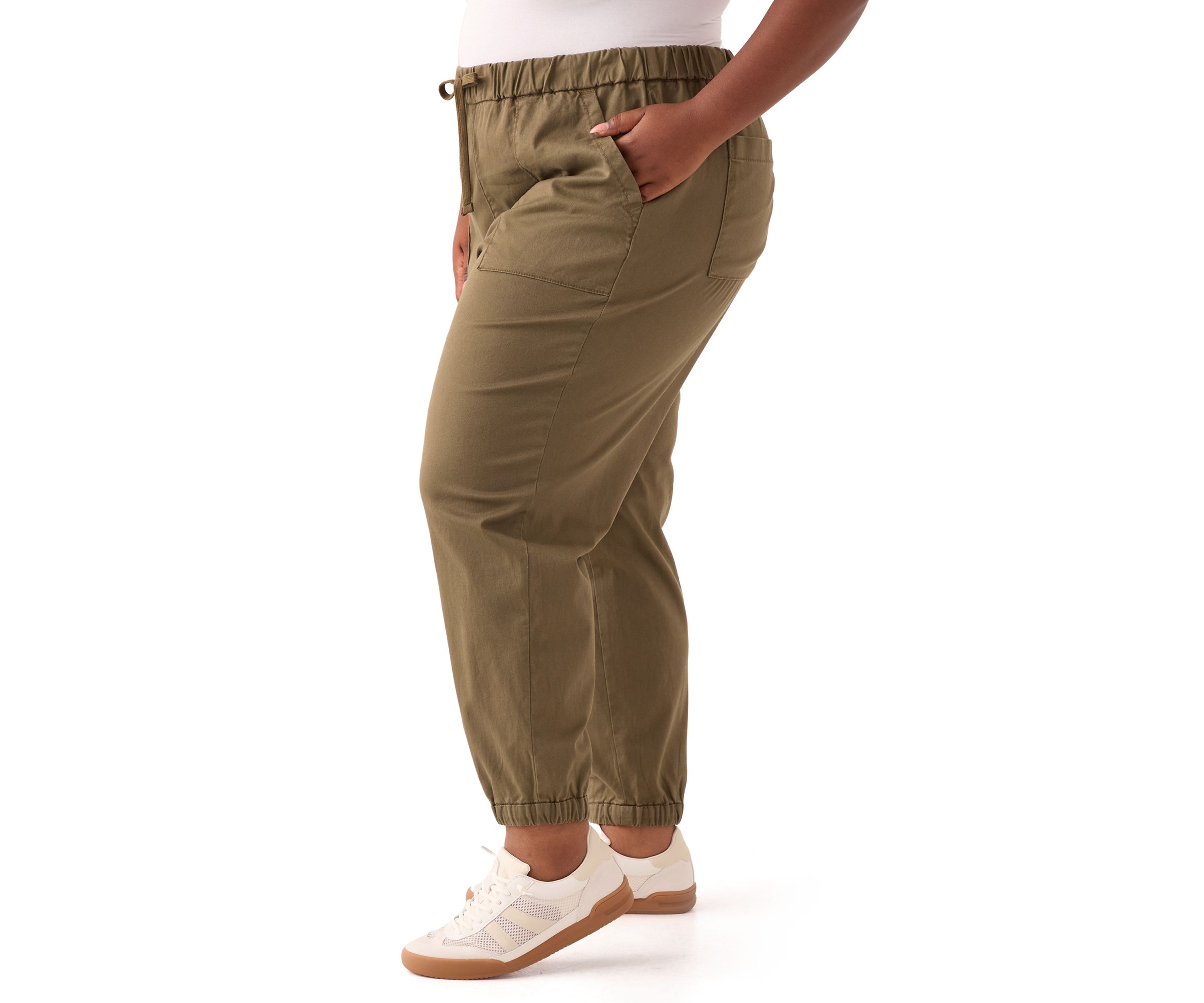 Plus Size Essential Elastic Joggers