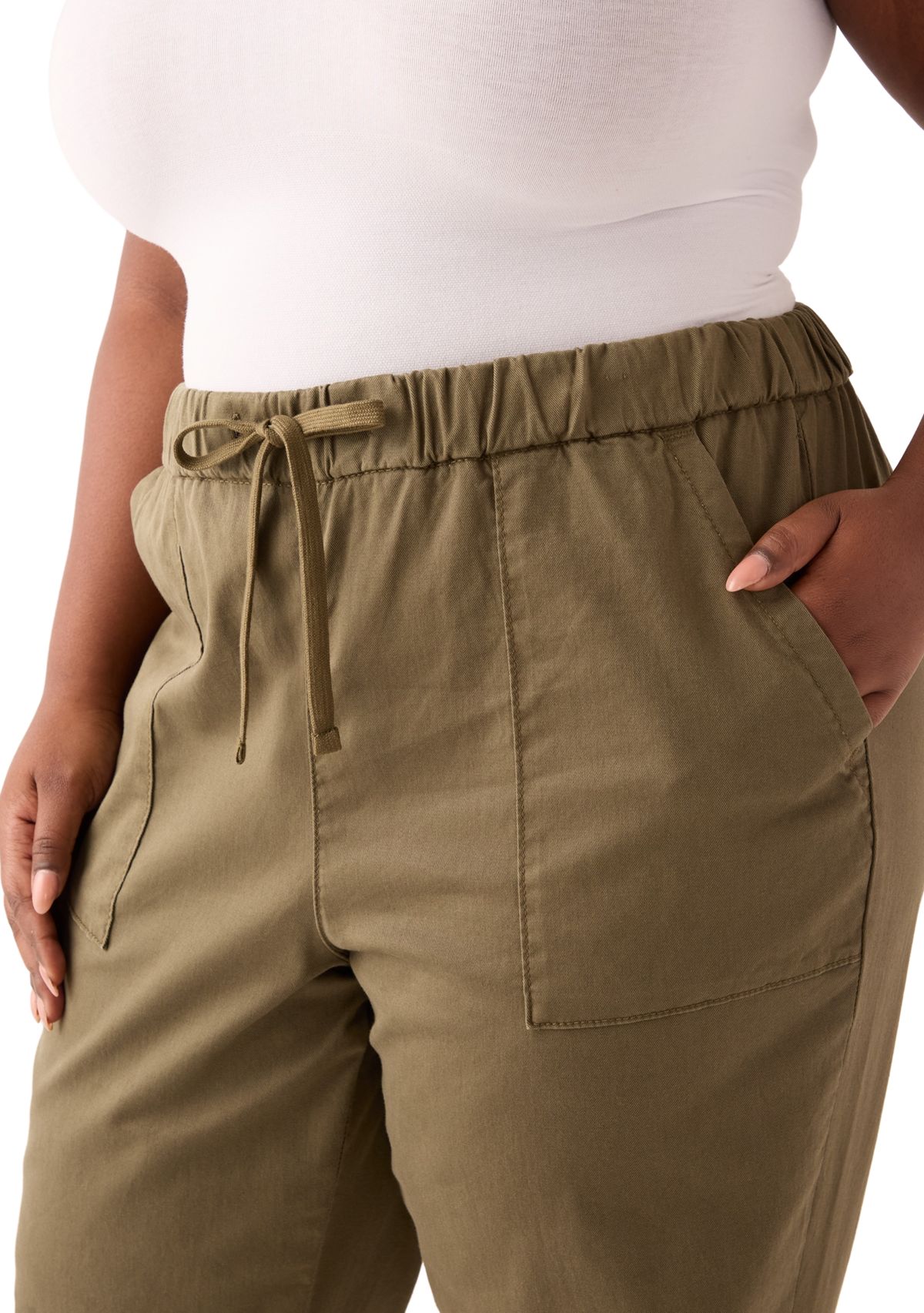 Plus Size Essential Elastic Joggers