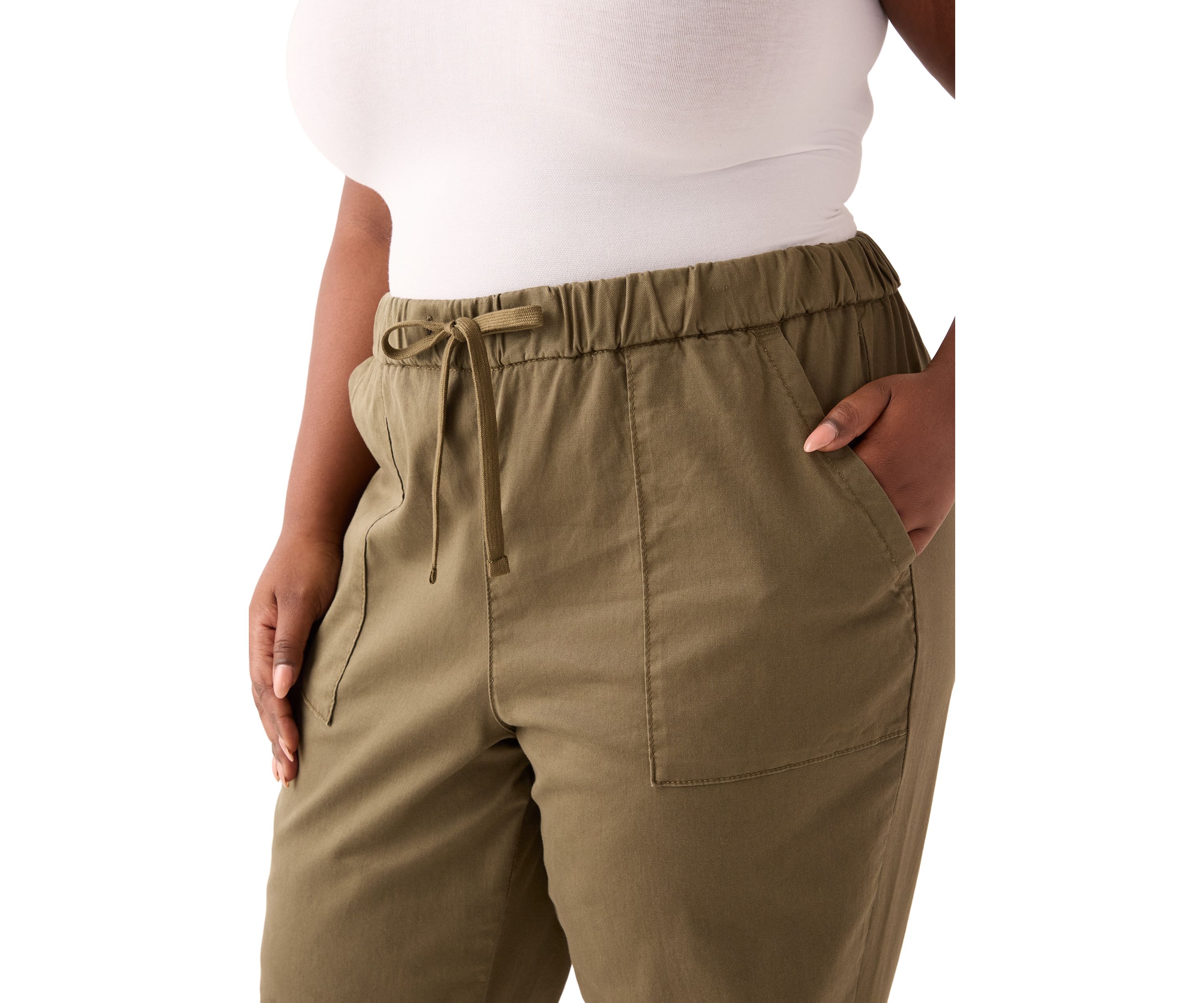 Plus Size Essential Elastic Joggers