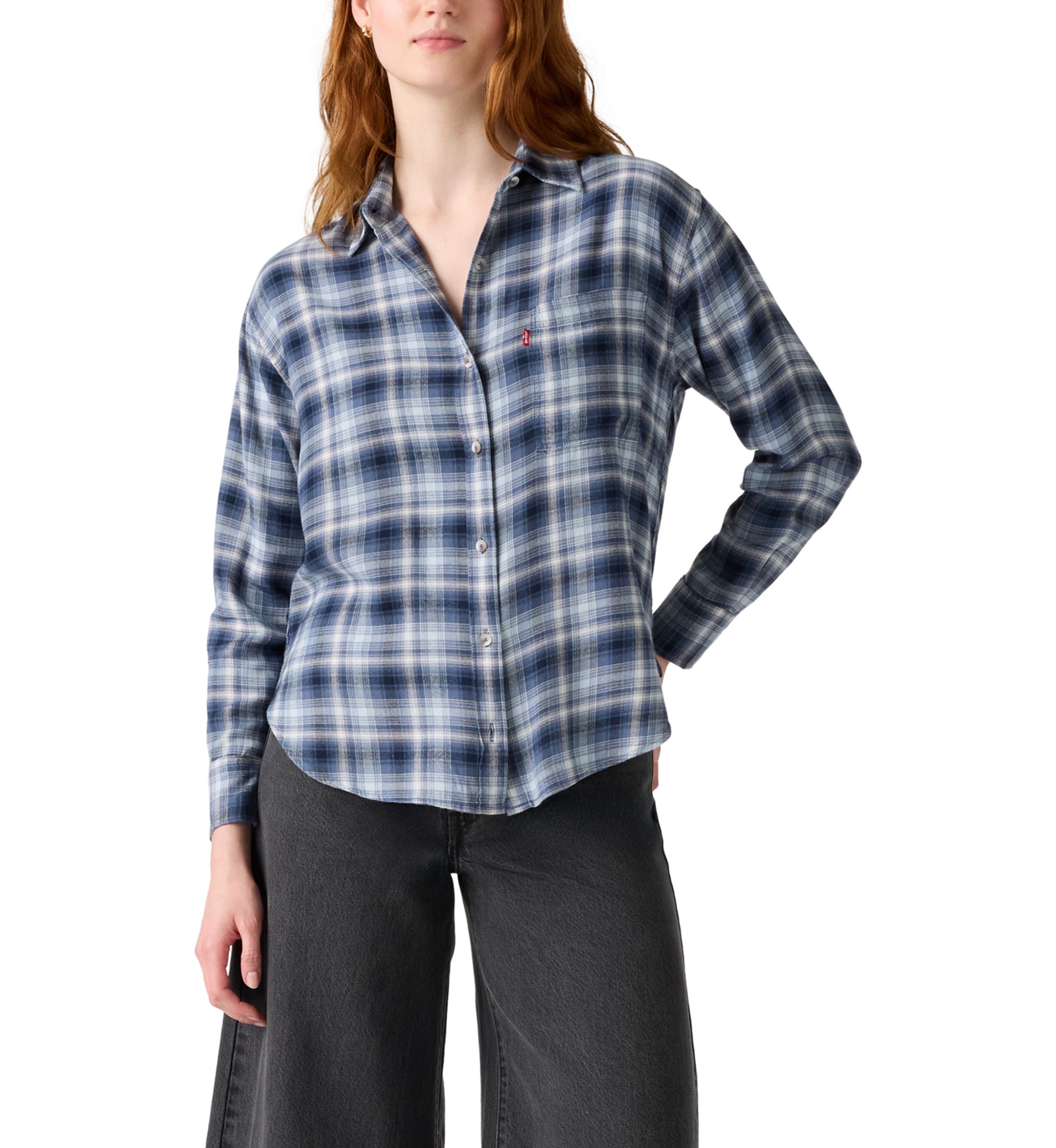 Womens Lucas Flannel Long Sleeve Shirt 