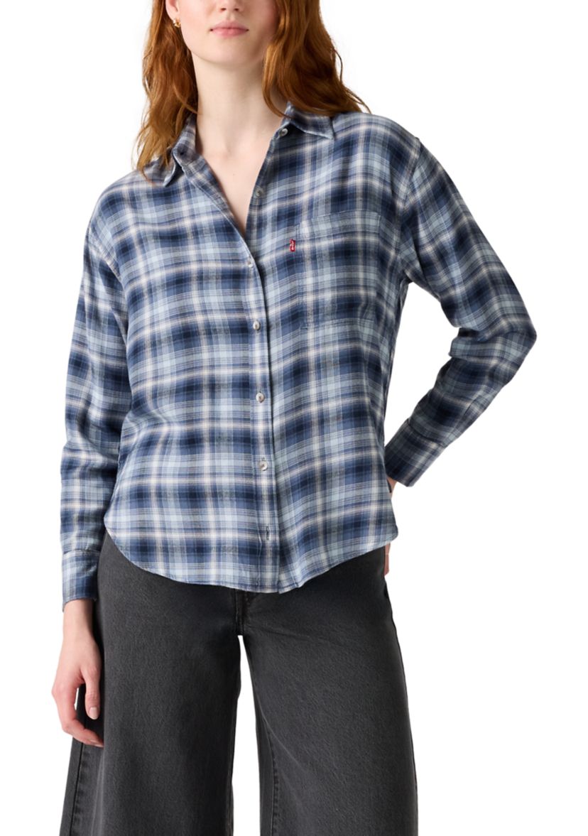 Womens Lucas Flannel Long Sleeve Shirt 