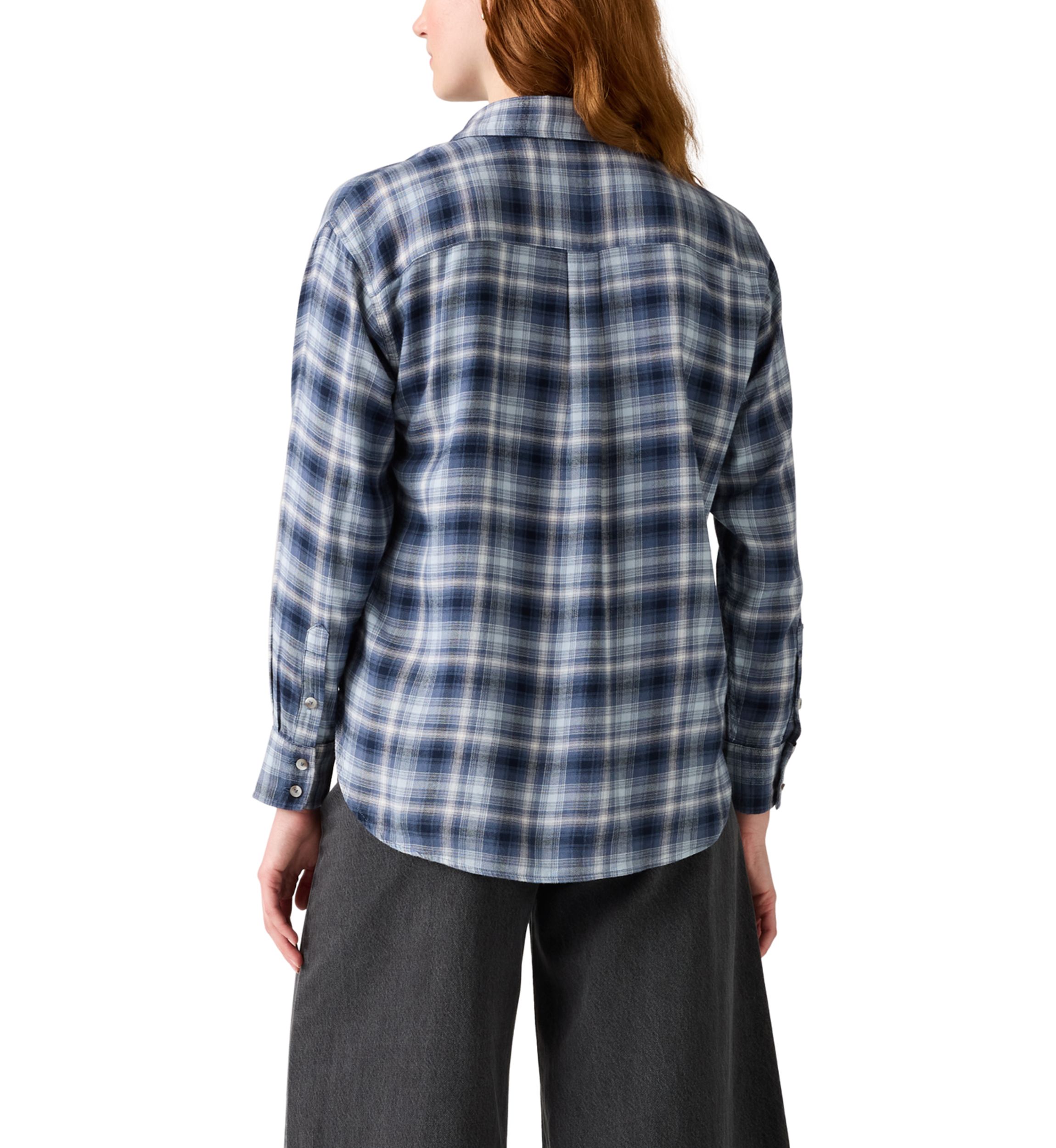 Womens Lucas Flannel Long Sleeve Shirt 