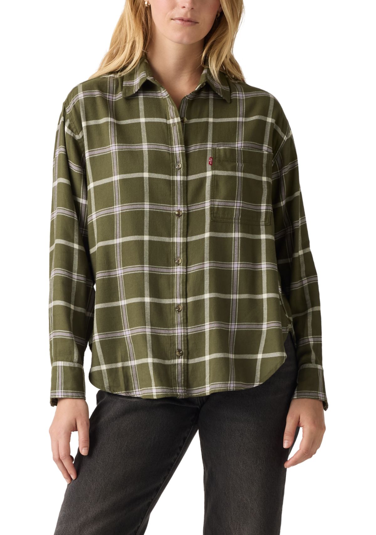 Womens Lucas Long Sleeve Flannel