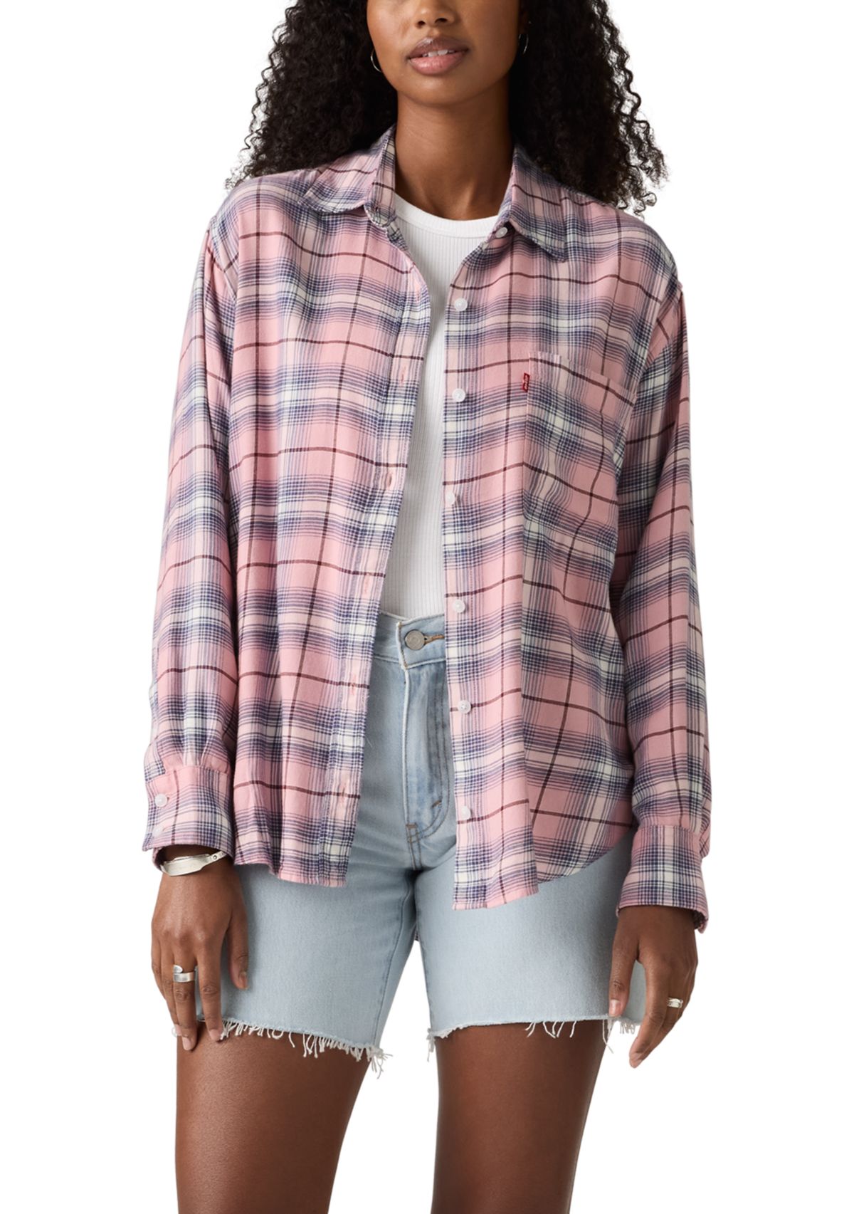 Womens Lucas Flannel Long Sleeve Shirt