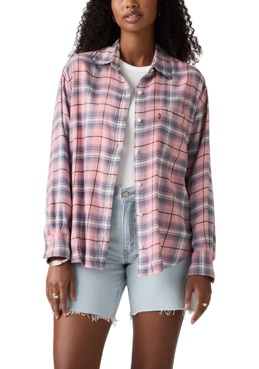 Womens Lucas Flannel Long Sleeve Shirt