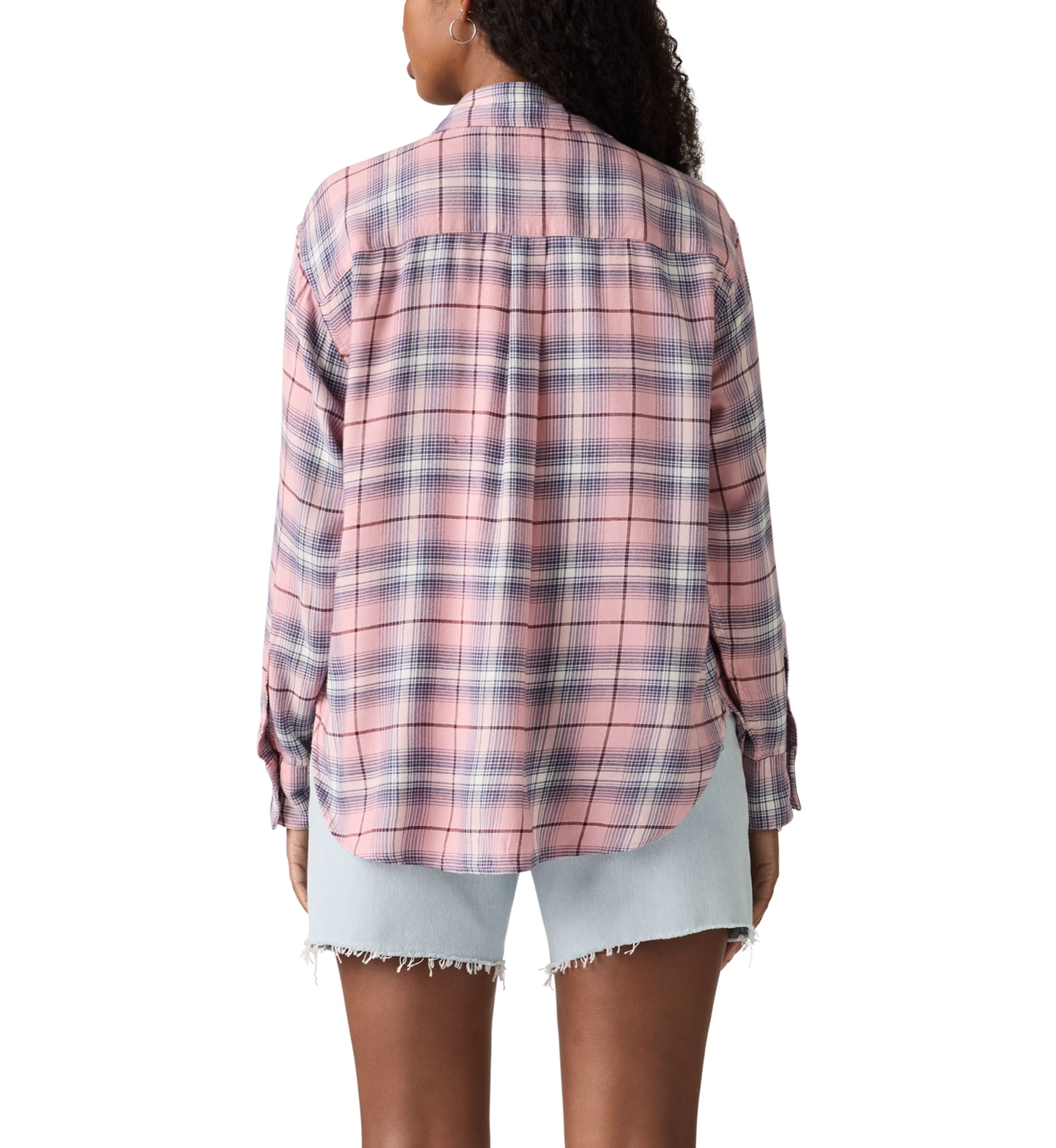 Womens Lucas Flannel Long Sleeve Shirt