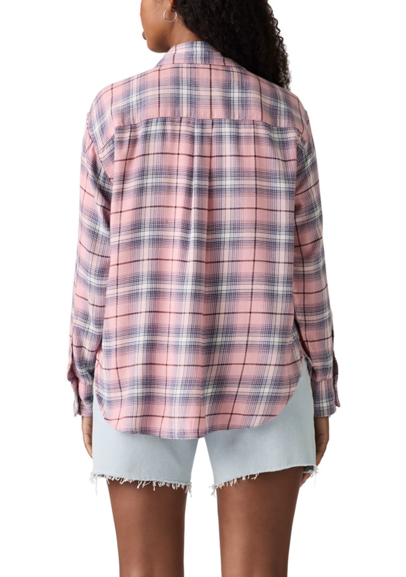 Womens Lucas Flannel Long Sleeve Shirt
