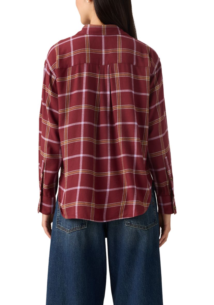 Womens Lucas Flannel Long Sleeve Shirt
