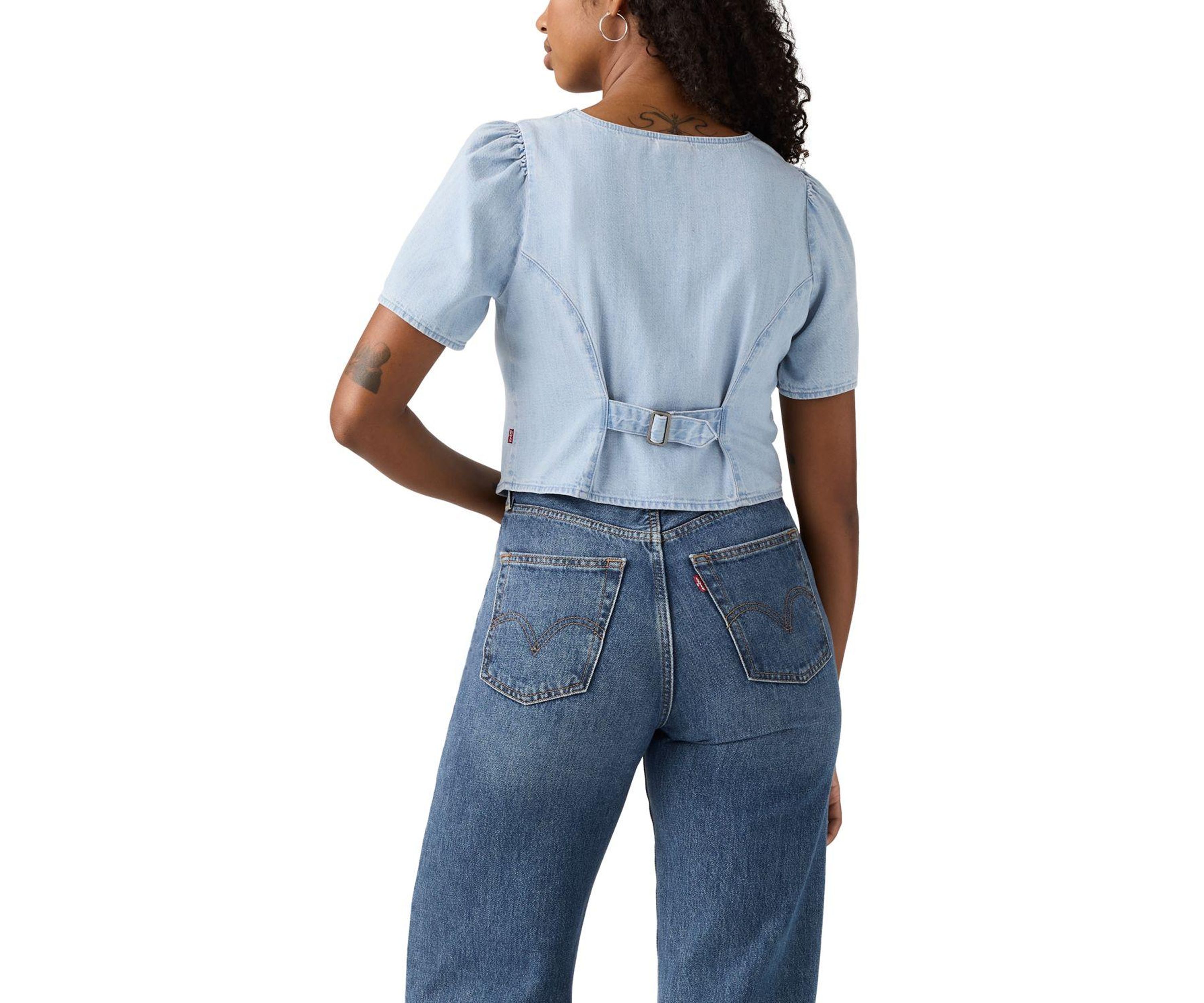 Moxie Short Sleeve Button Front Woven Shirt