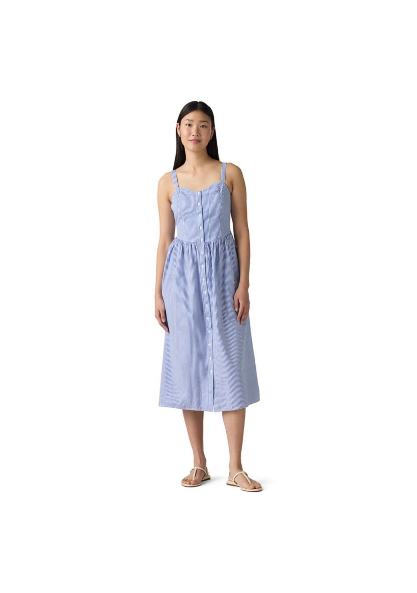 Rachel Stripe Chambray Dress