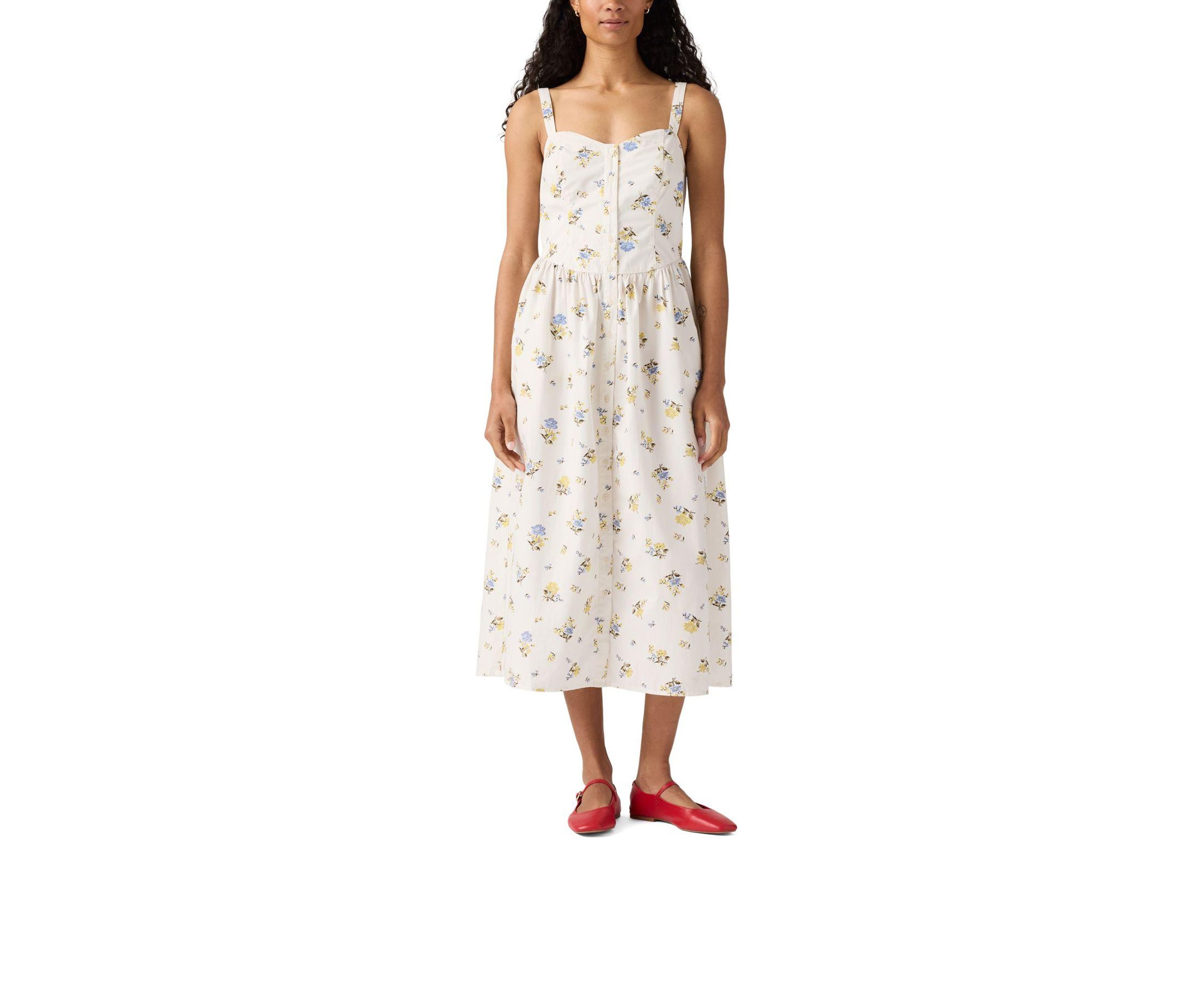 Deirdre Floral Egret Dress
