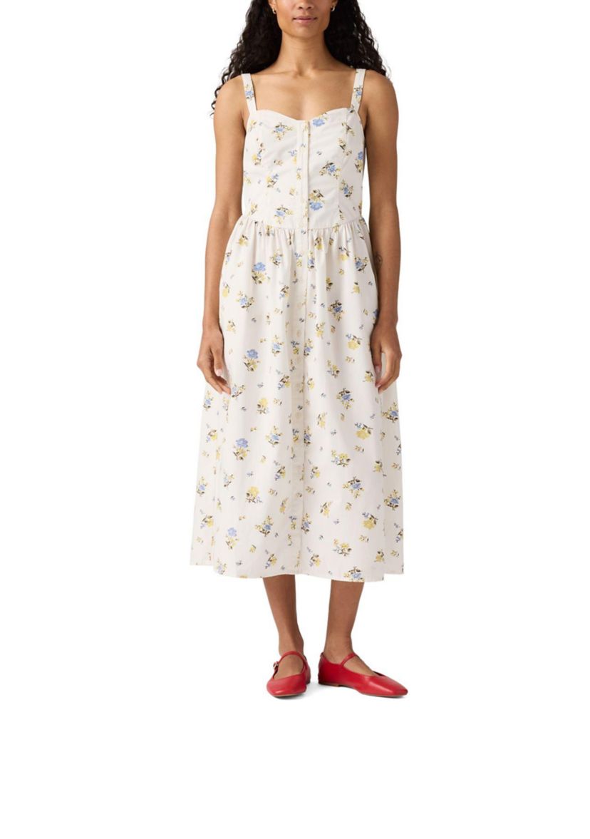 Deirdre Floral Egret Dress