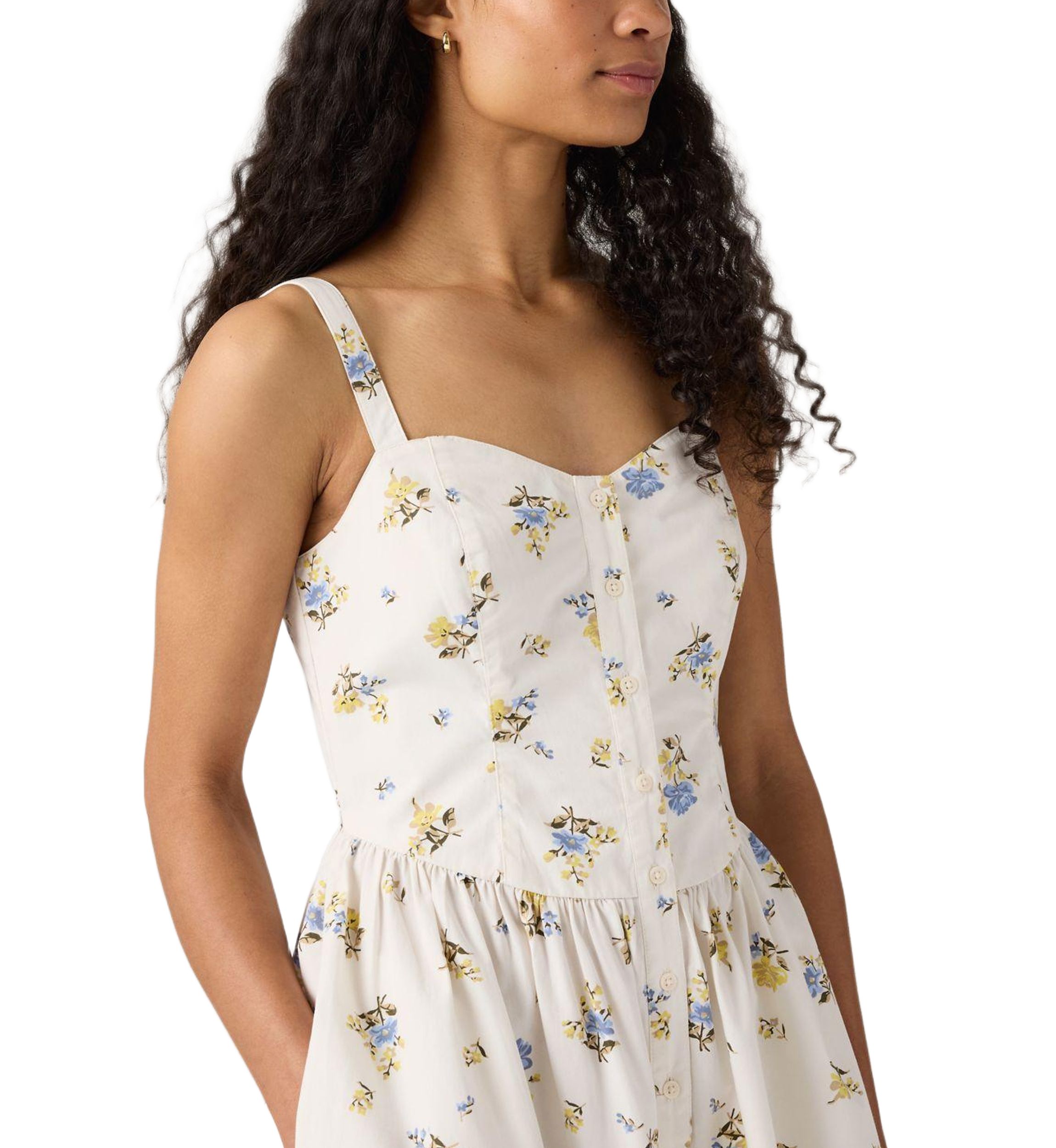 Deirdre Floral Egret Dress