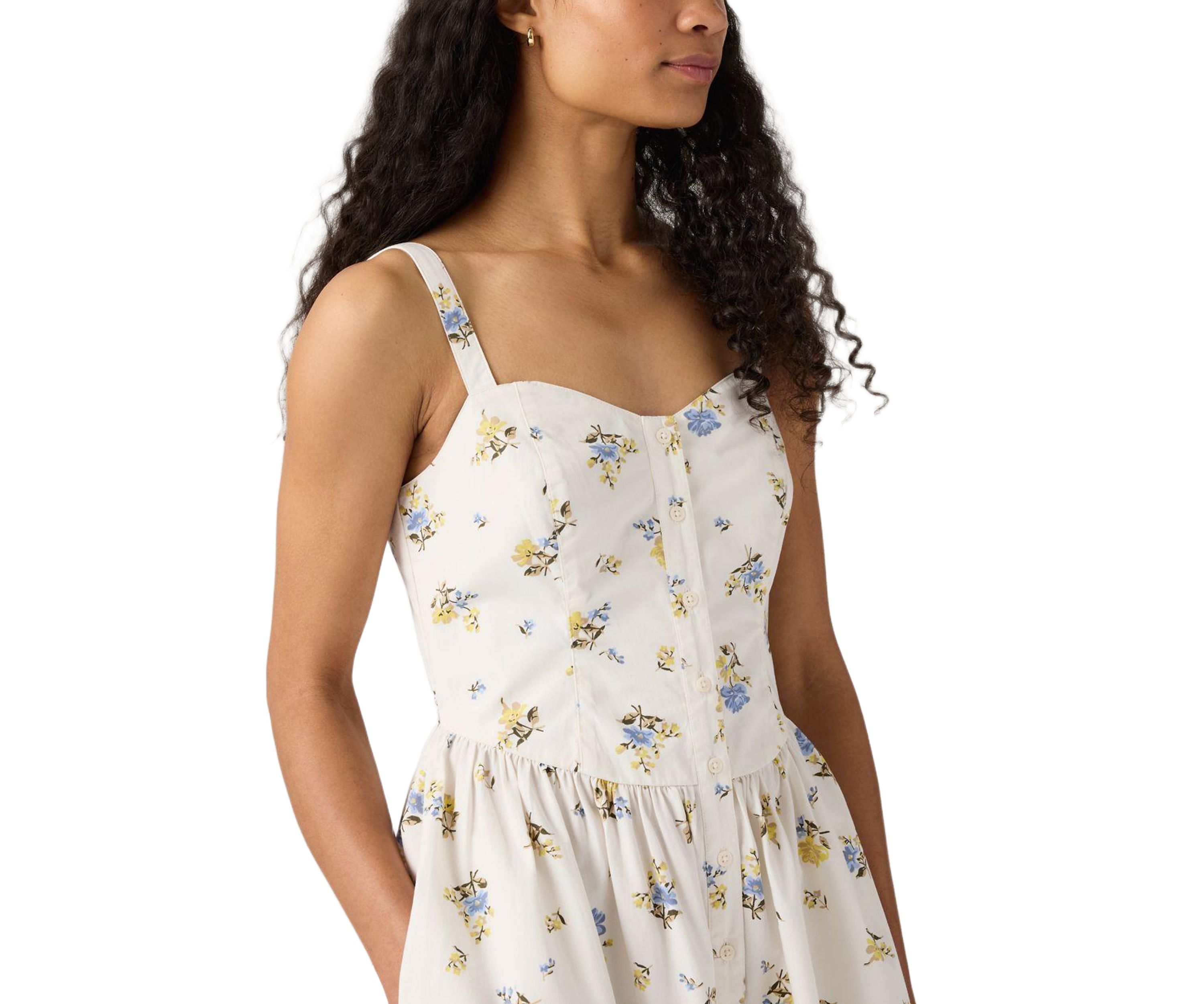 Deirdre Floral Egret Dress