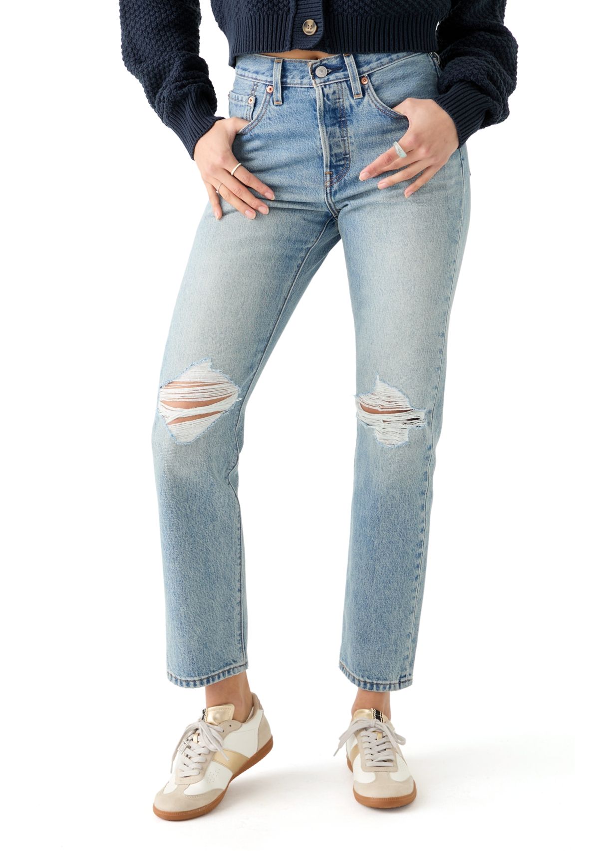 Womens Distressed Jeans 